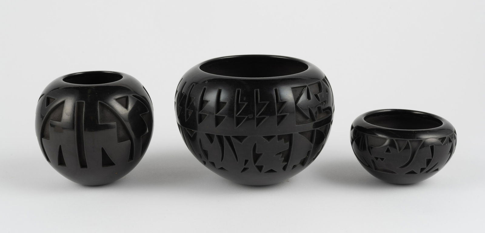 3 Pc Marie Suazo Santa Clara Pottery (1 of 7)