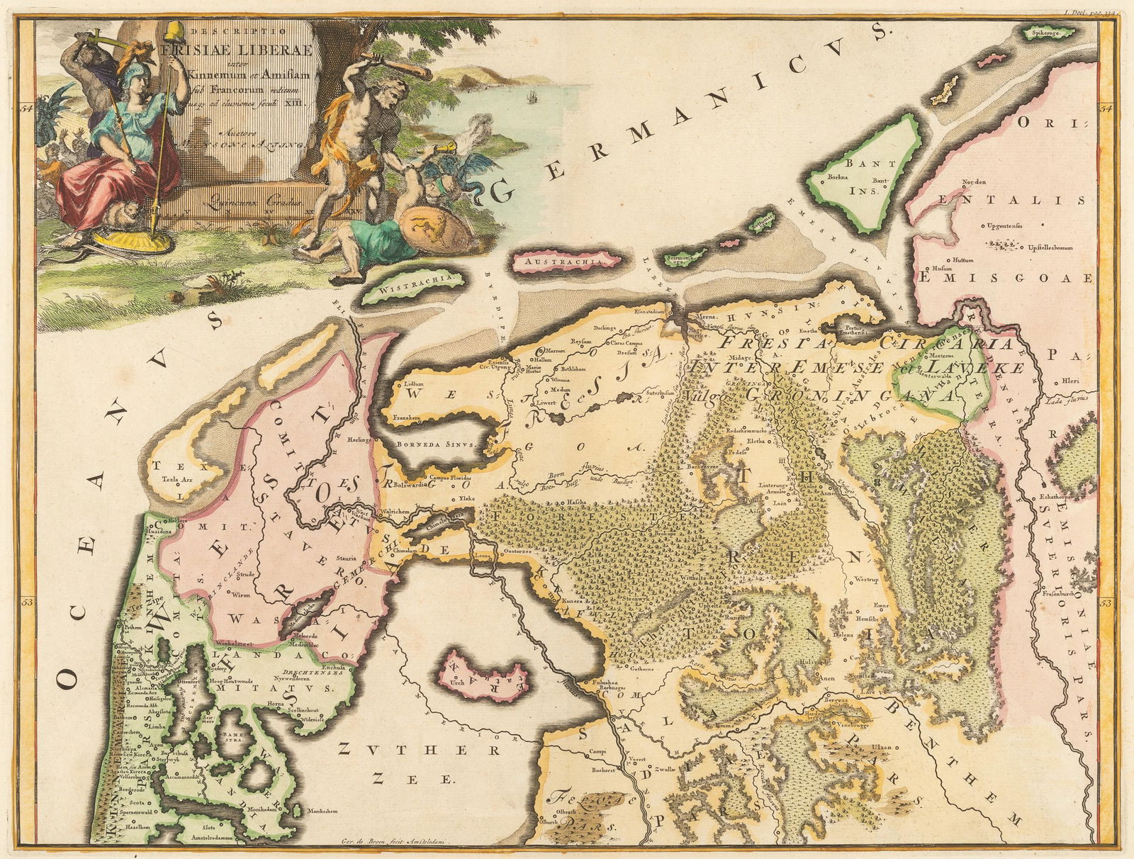 Atling 1725 Map of the Netherlands (1 of 3)