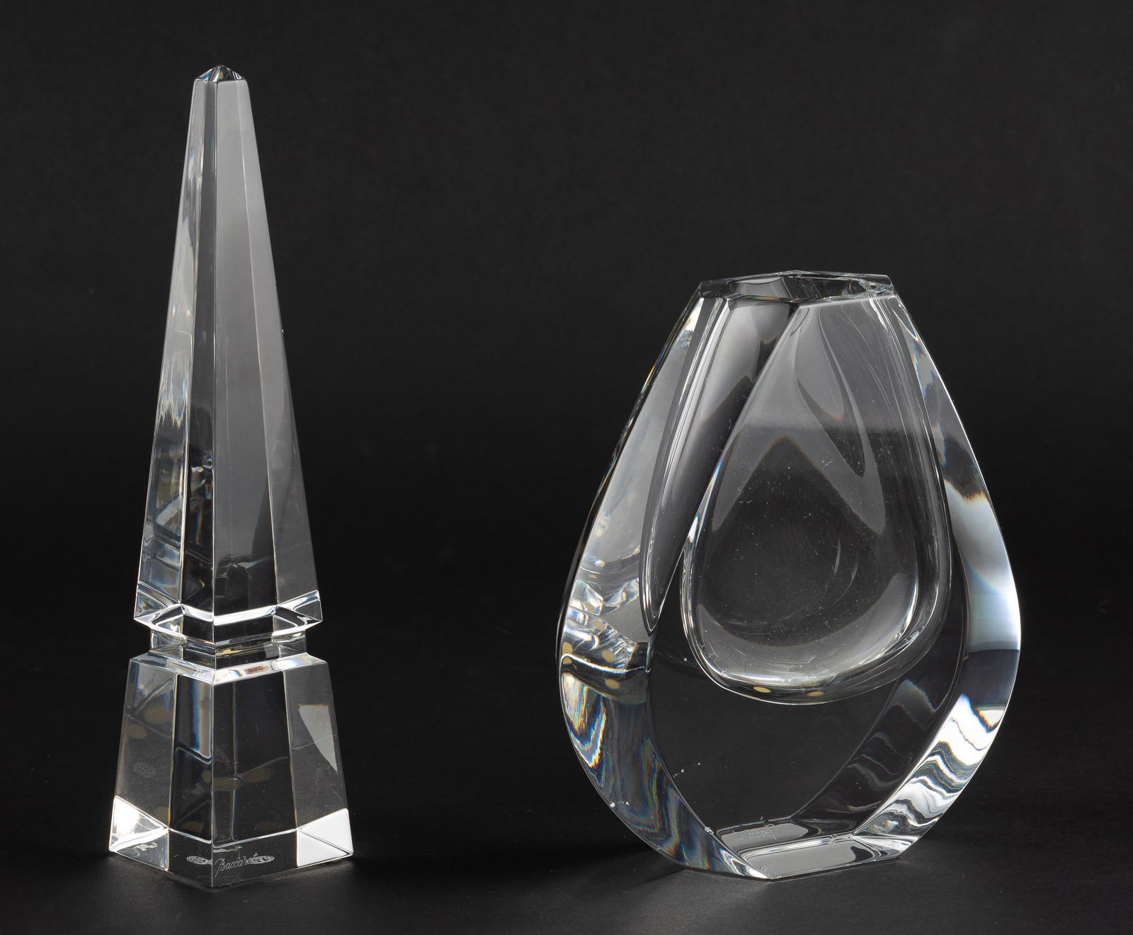 2 Pcs Baccarat Crystal Tableware (1 of 8)