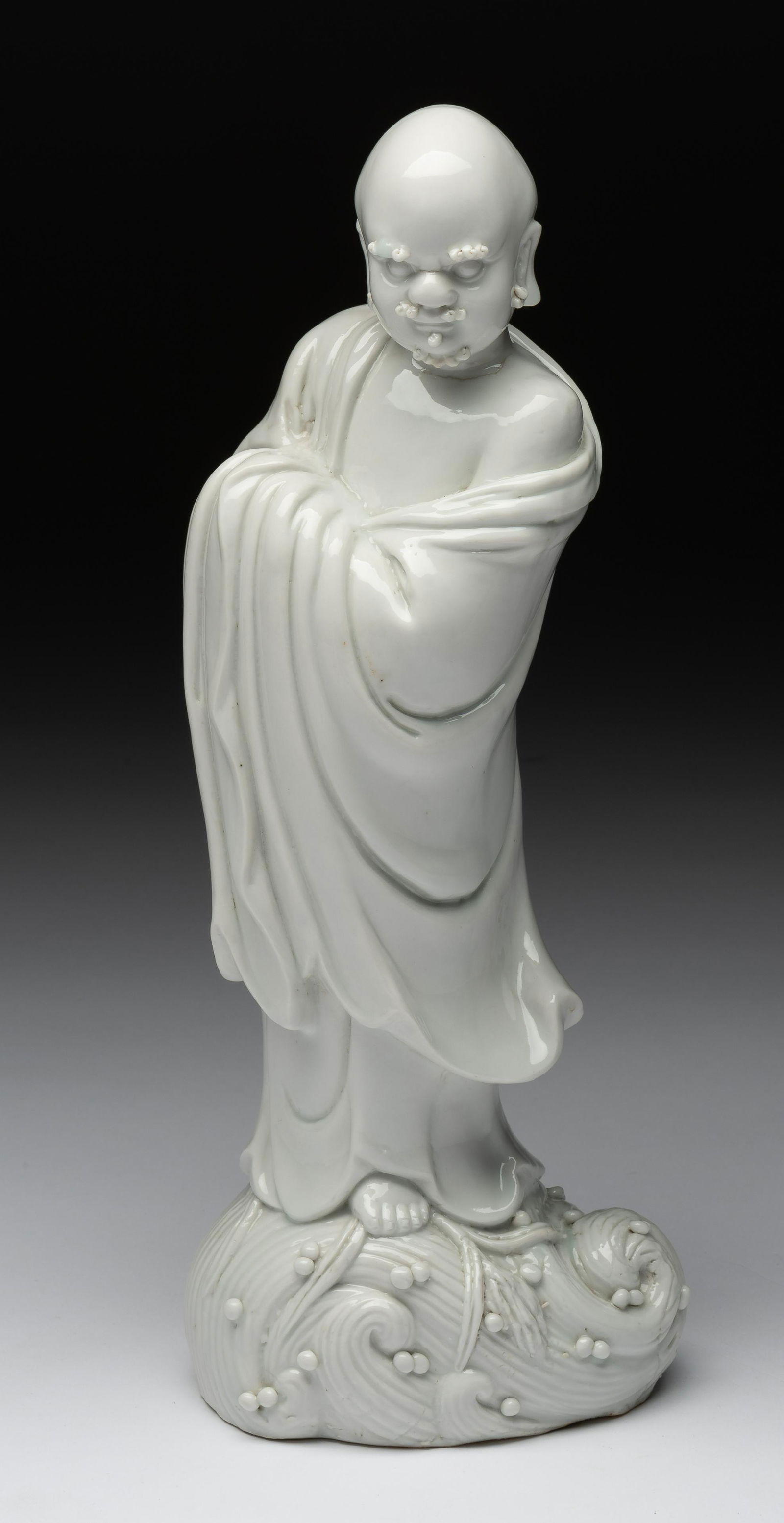 Qing Blanc de Chine Figure of Lohan (1 of 3)