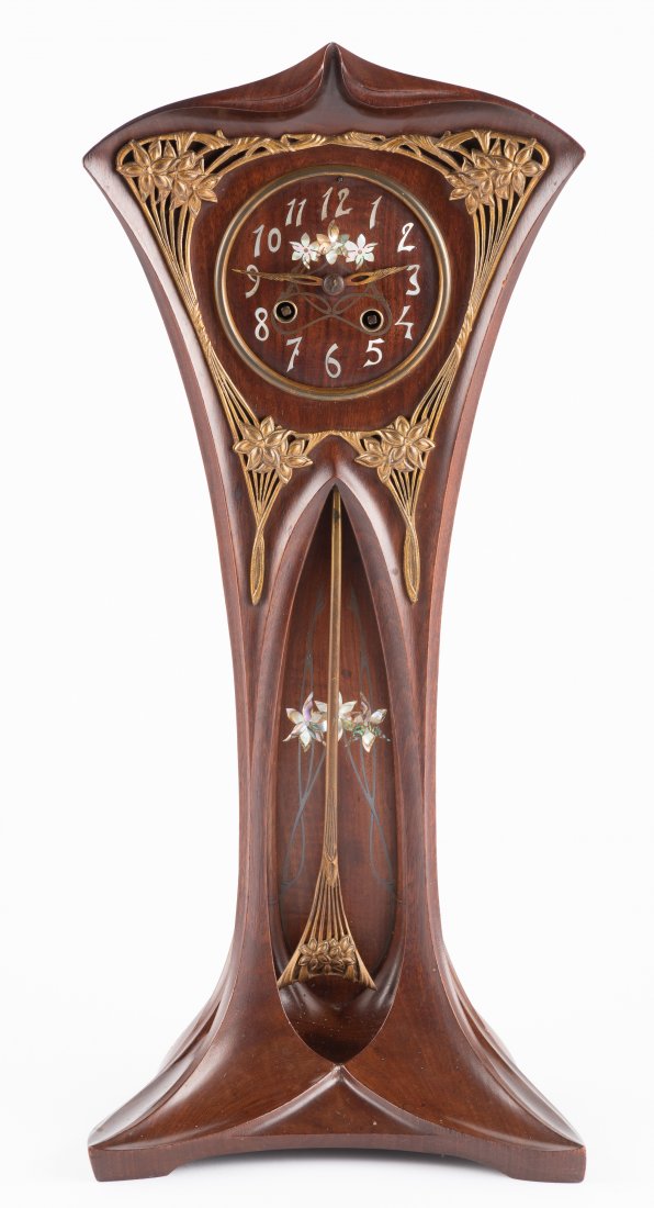 Art Nouveau Mantle Clock Attrib Georges E Nowak (1 of 10)