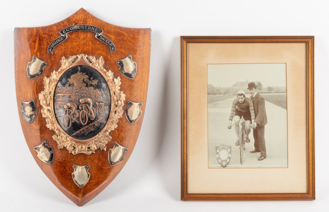 1906 Ecclestone Bike Race Photo & Challenge Shield (1 of 10)