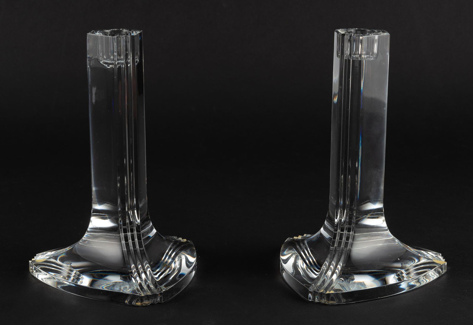 Pair of Baccarat Crystal Candlestick Holders (1 of 4)