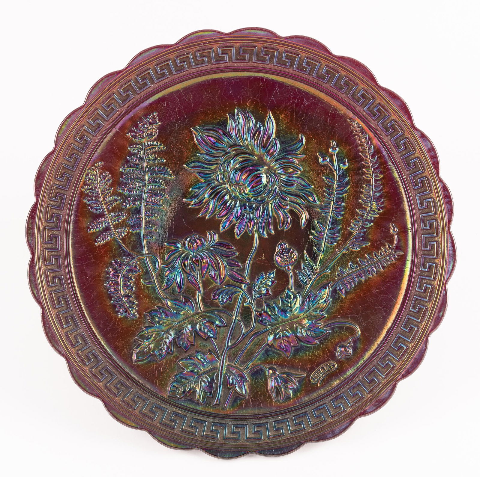 NuArt Amethyst Chrysanthemum Chop Plate (1 of 5)