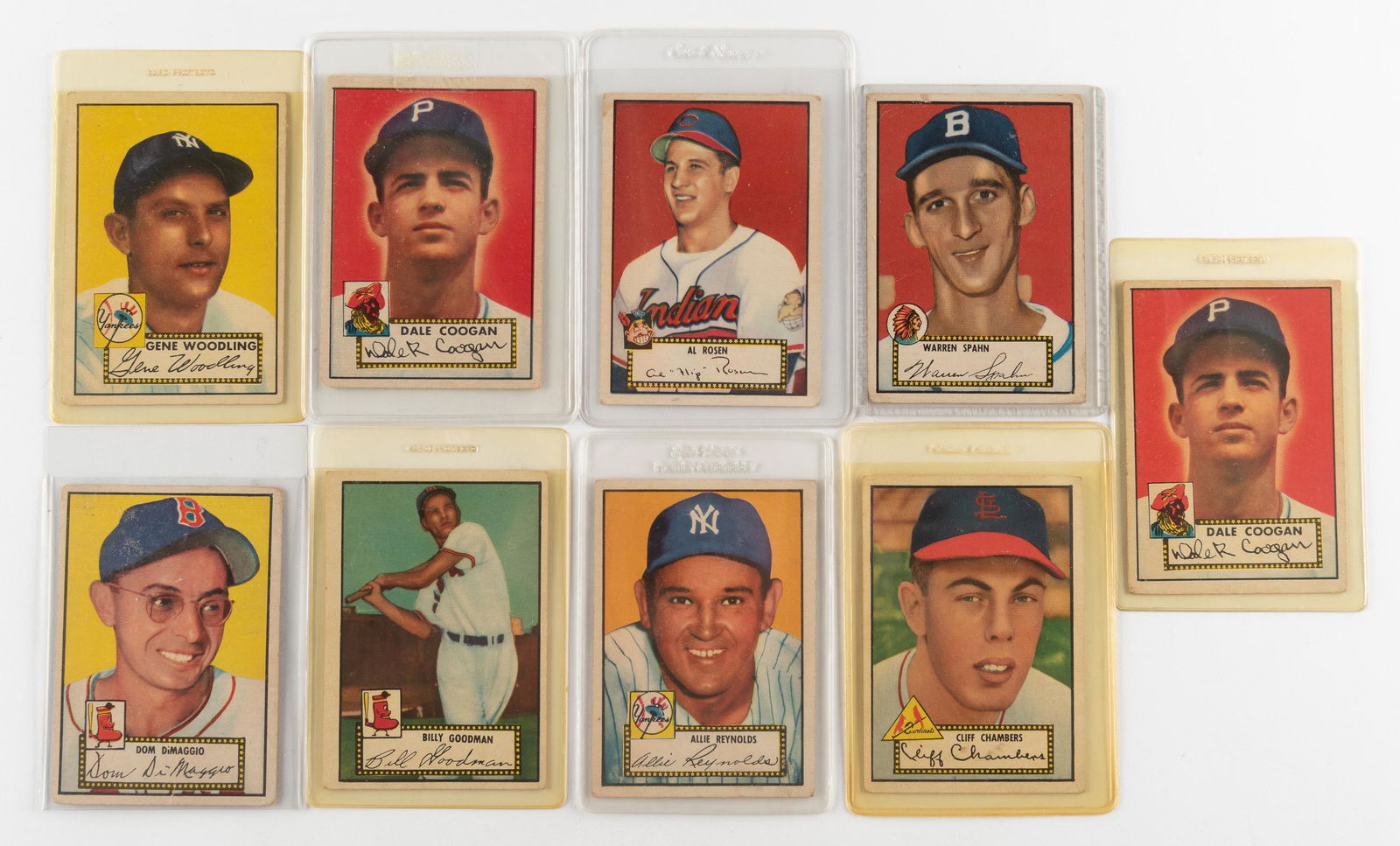 9 1952 Topps Baseball Cards (1 of 19)