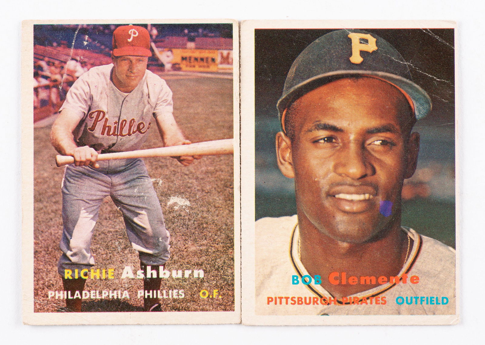 2 1957 Topps Baseball Cards (1 of 2)