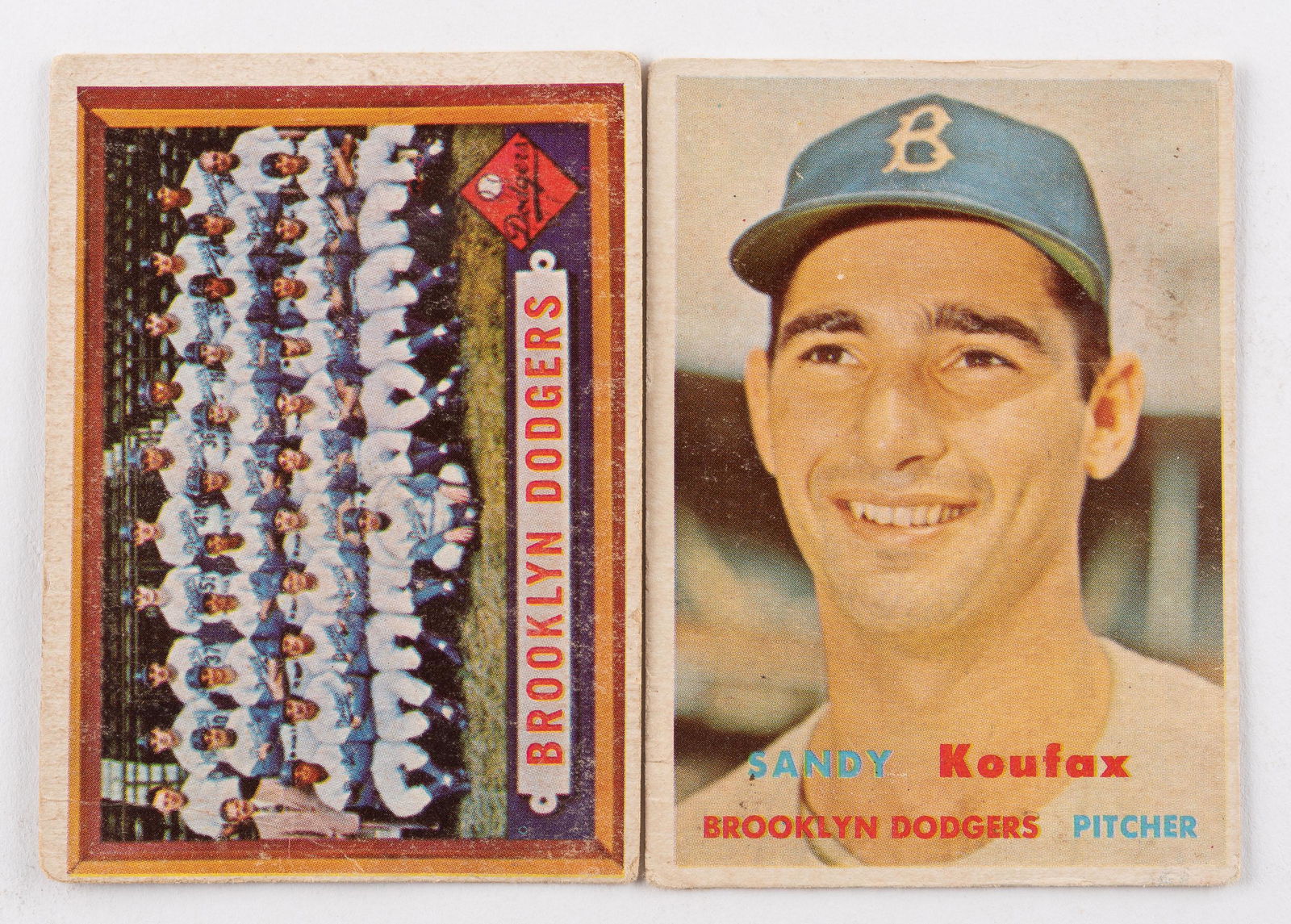 2 1957 Topps Baseball Cards (1 of 2)