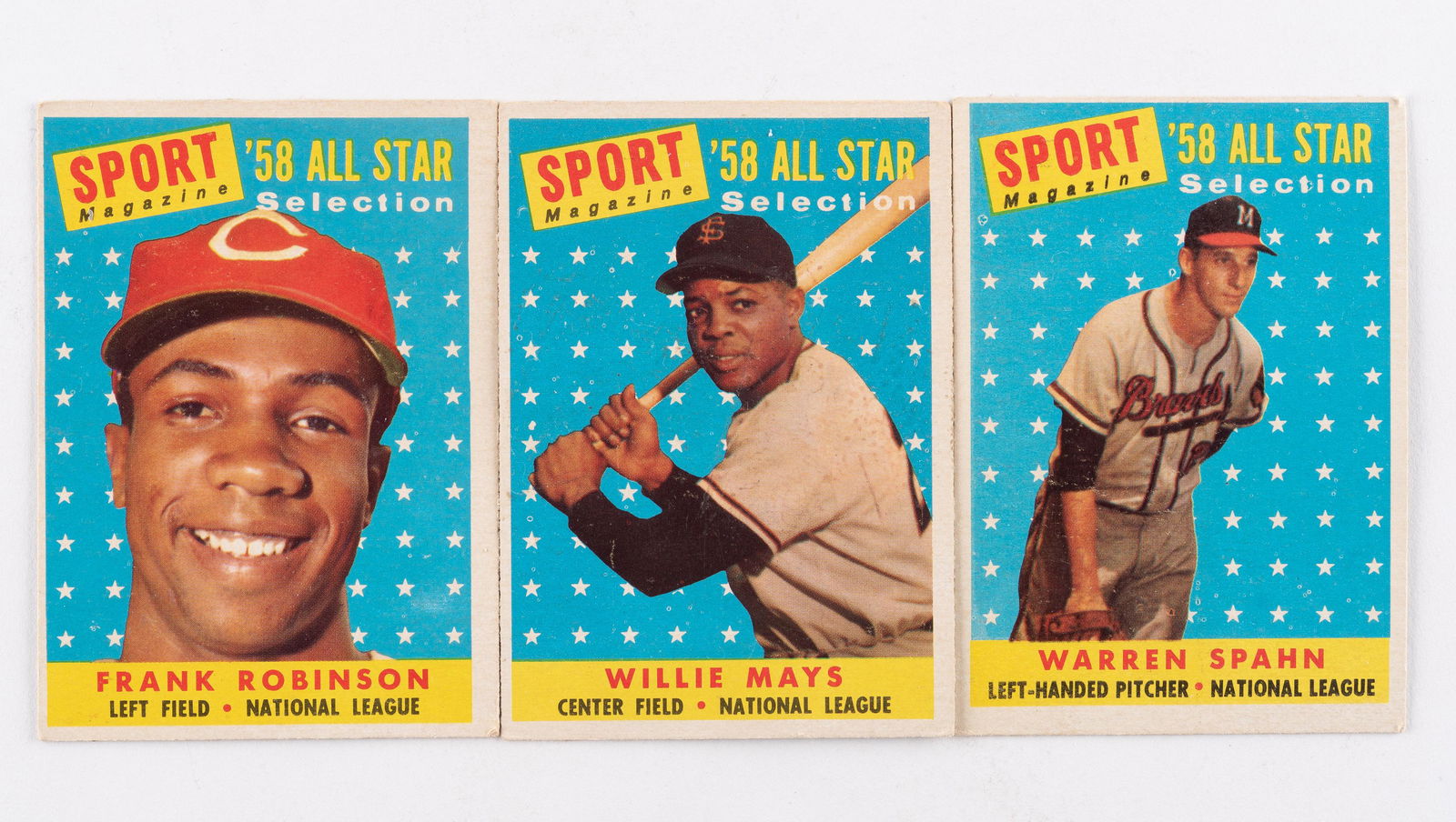 3 1958 Topps Baseball Cards (1 of 2)