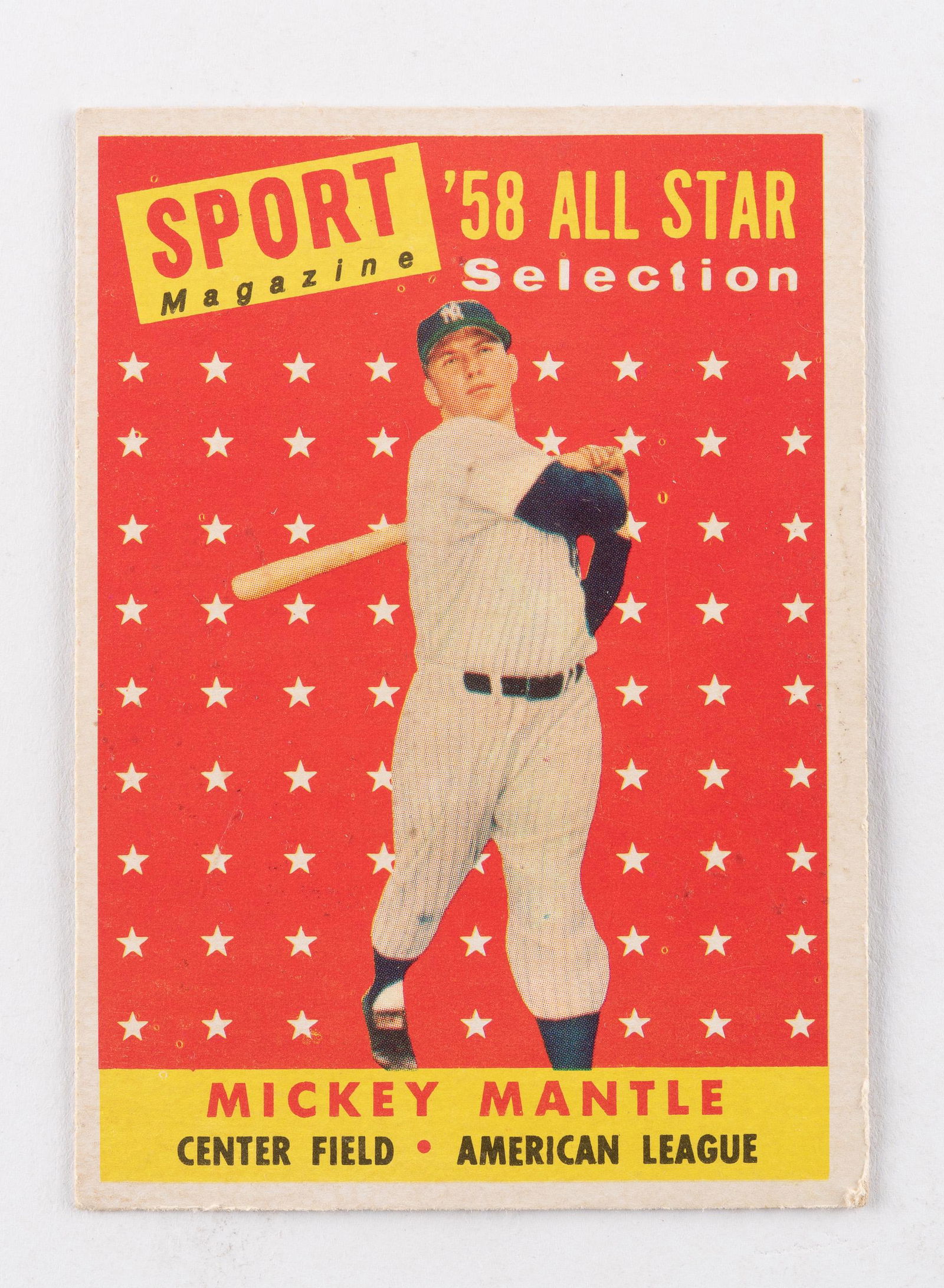 1958 Topps Mickey Mantle #487 Card (1 of 2)