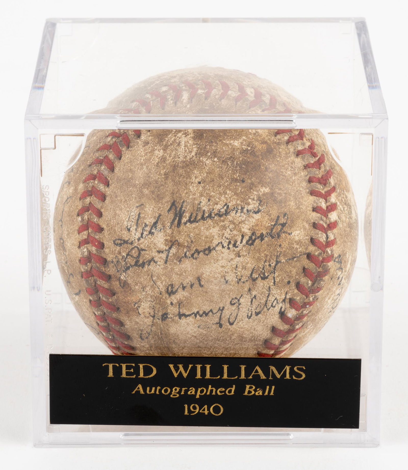 Ted Williams 1940 Autographed Baseball (1 of 7)