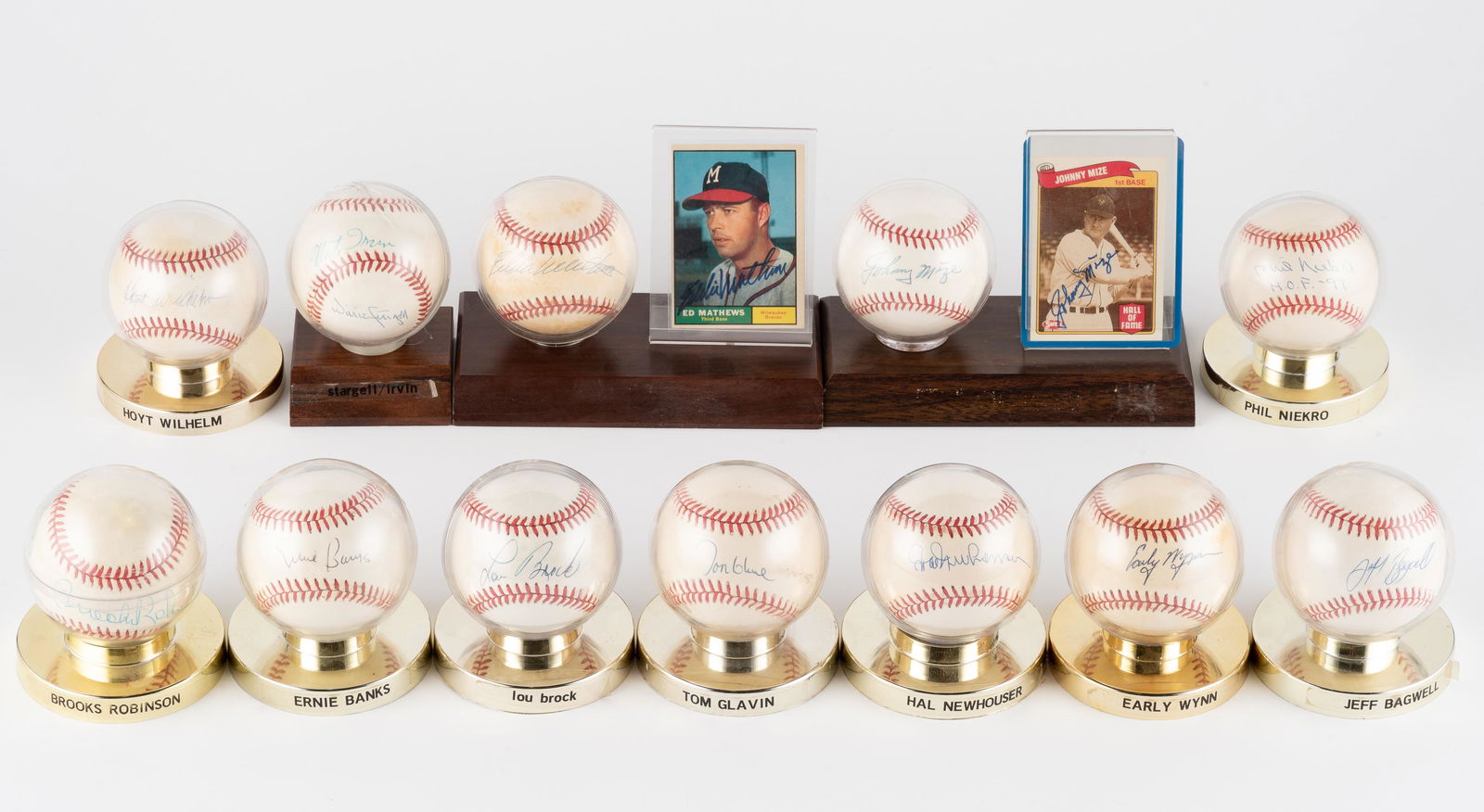 12 Hall of Fame Autographed Baseballs (1 of 14)