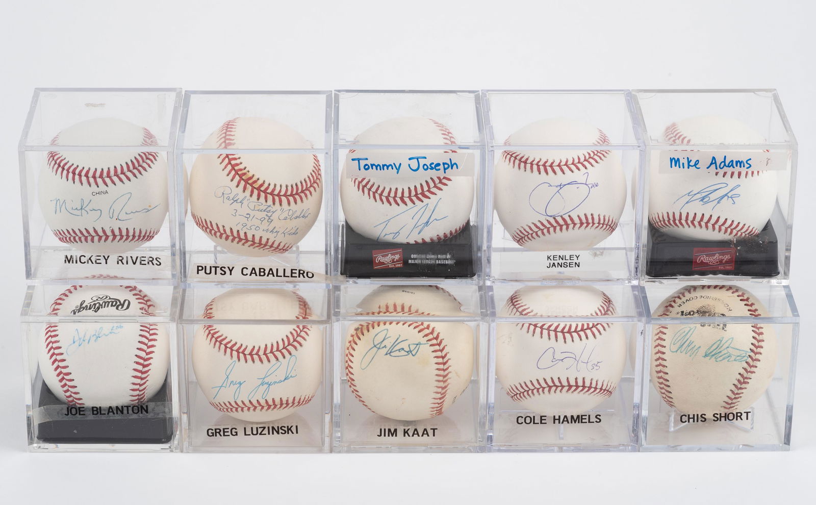 10 Autographed Baseball Incl Cole Hamels (1 of 6)