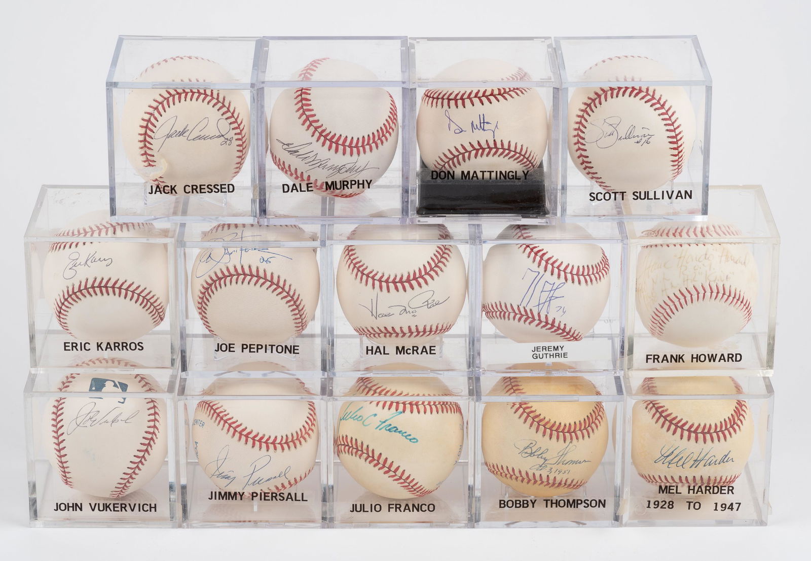 14 Autographed Baseballs Incl Don Mattingly (1 of 9)