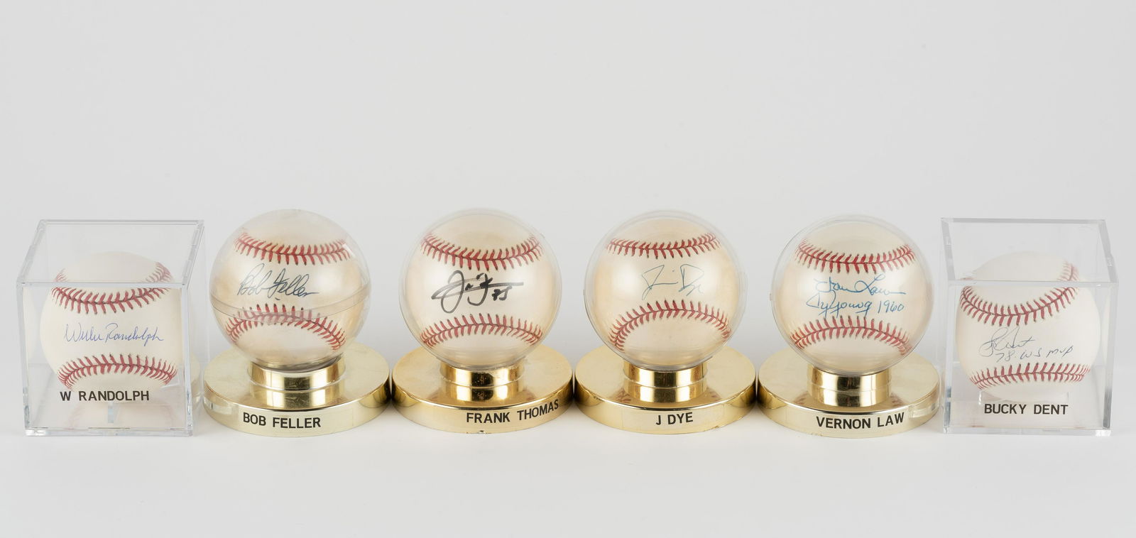6 Autographed Baseballs Incl Vernon Law (1 of 9)