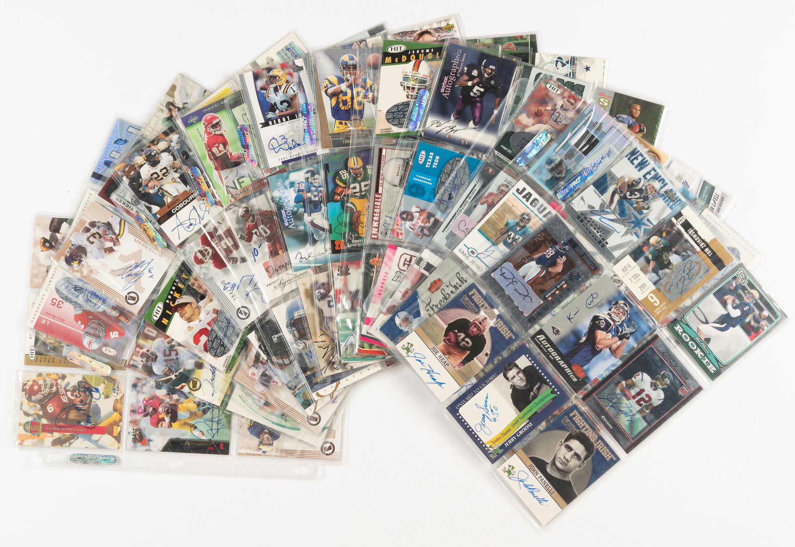 127 Factory Autographed Football Cards (1 of 4)