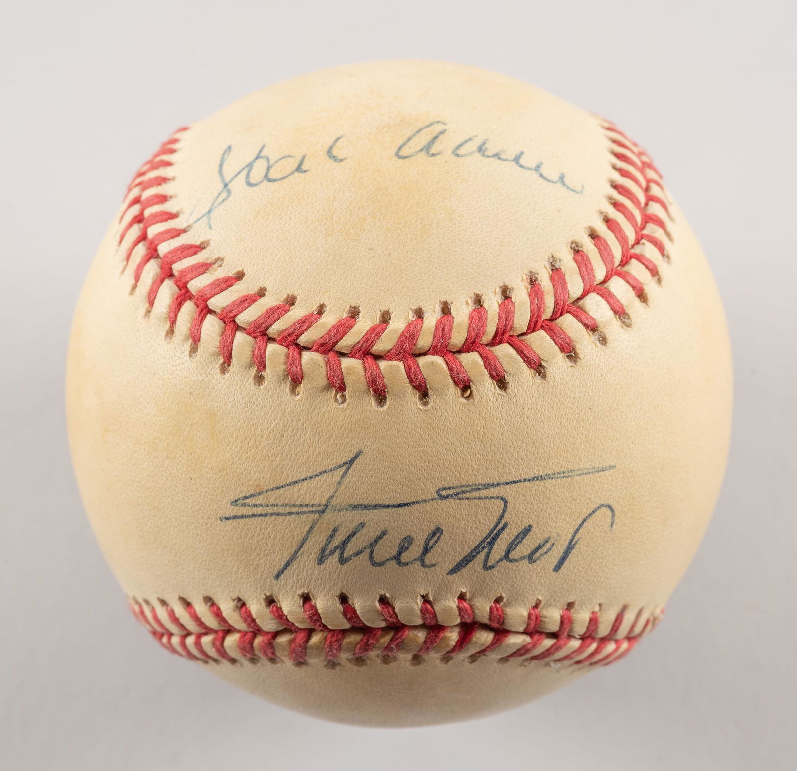 Hank Aaron/Willie Mays Autographed Baseball W/ COA (1 of 3)