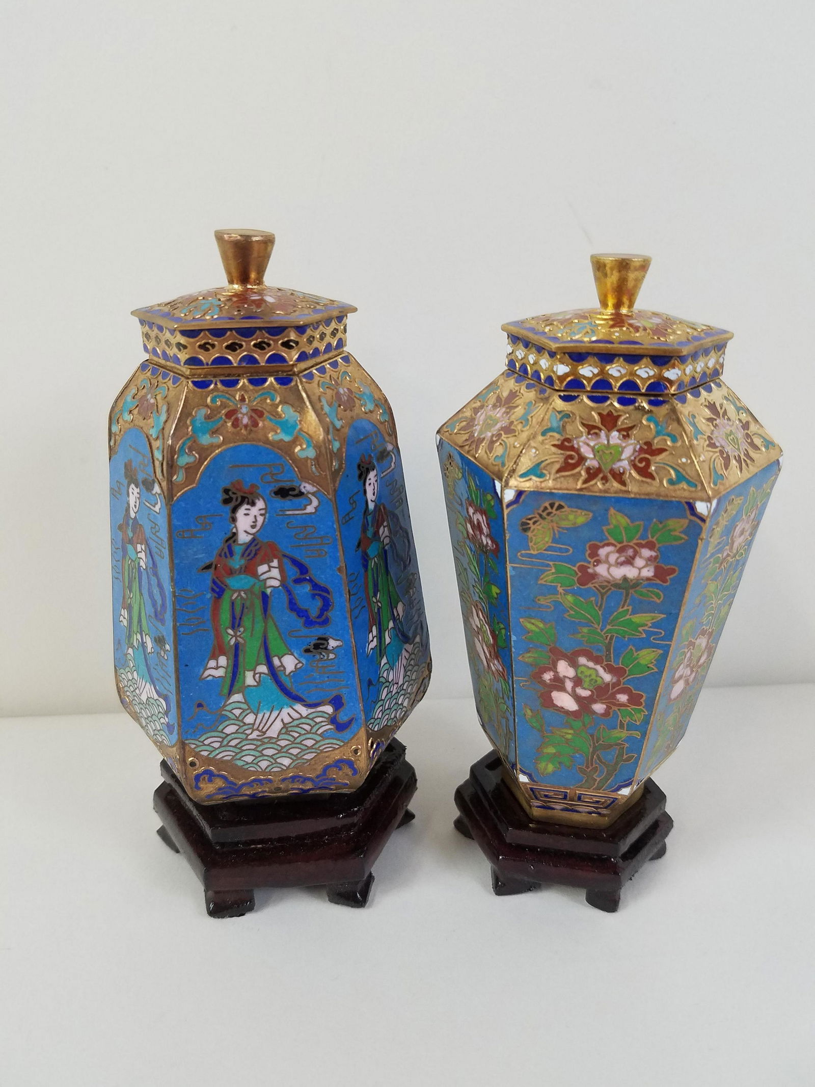 2 Cloisonne Cabinet Vases (1 of 3)