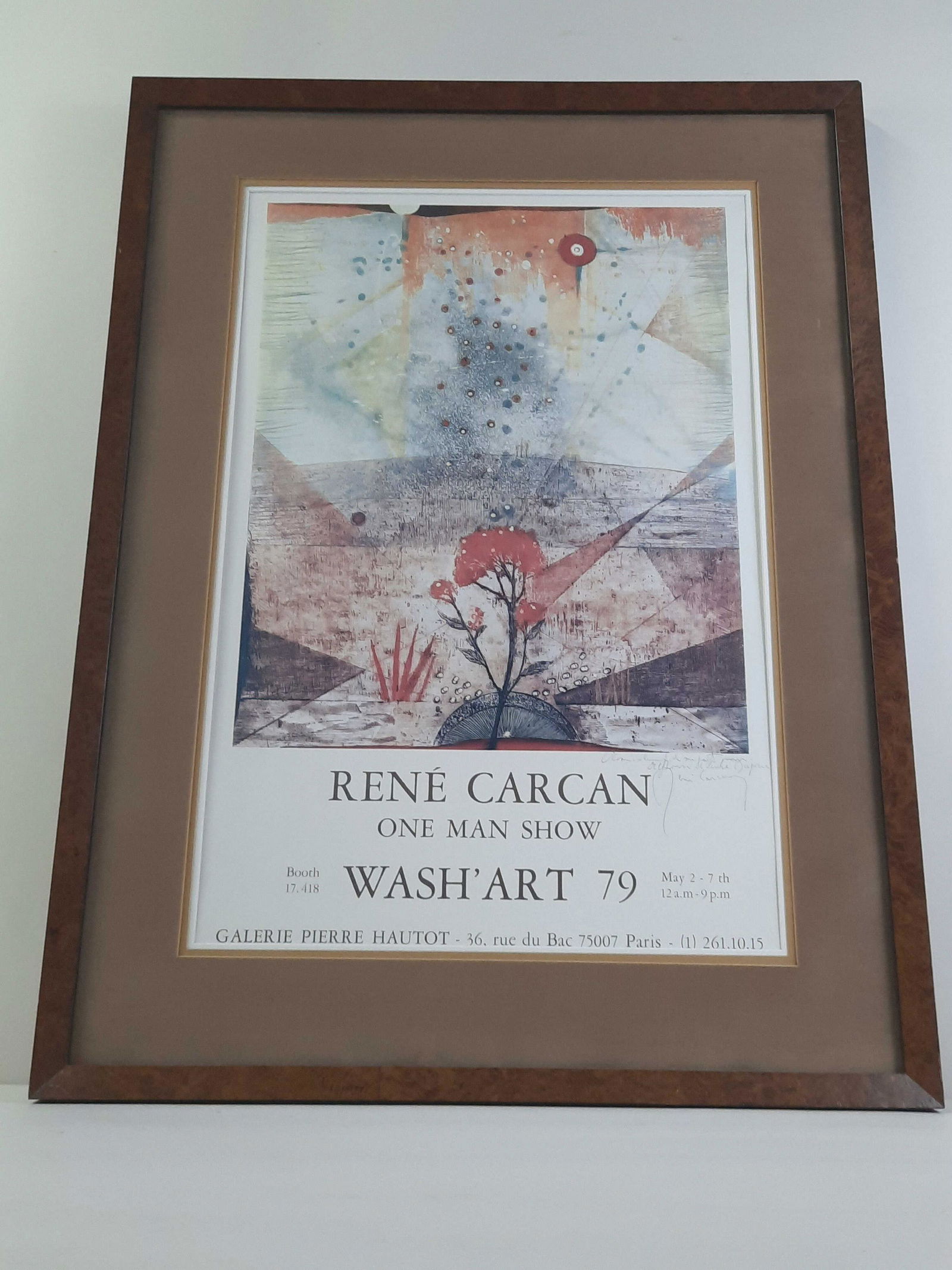 René Carman "One Man Show" Exhibition Poster (1 of 2)