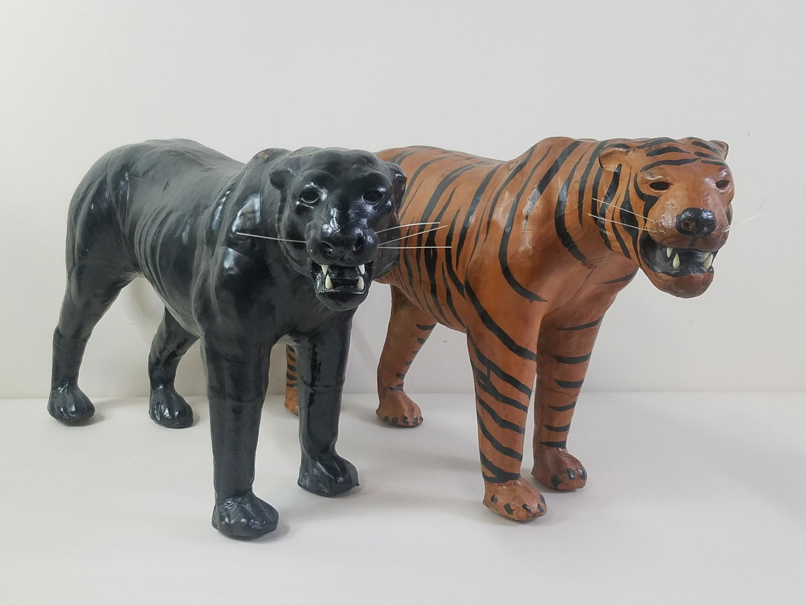 Leather Wrapped Panther and Tiger (1 of 6)