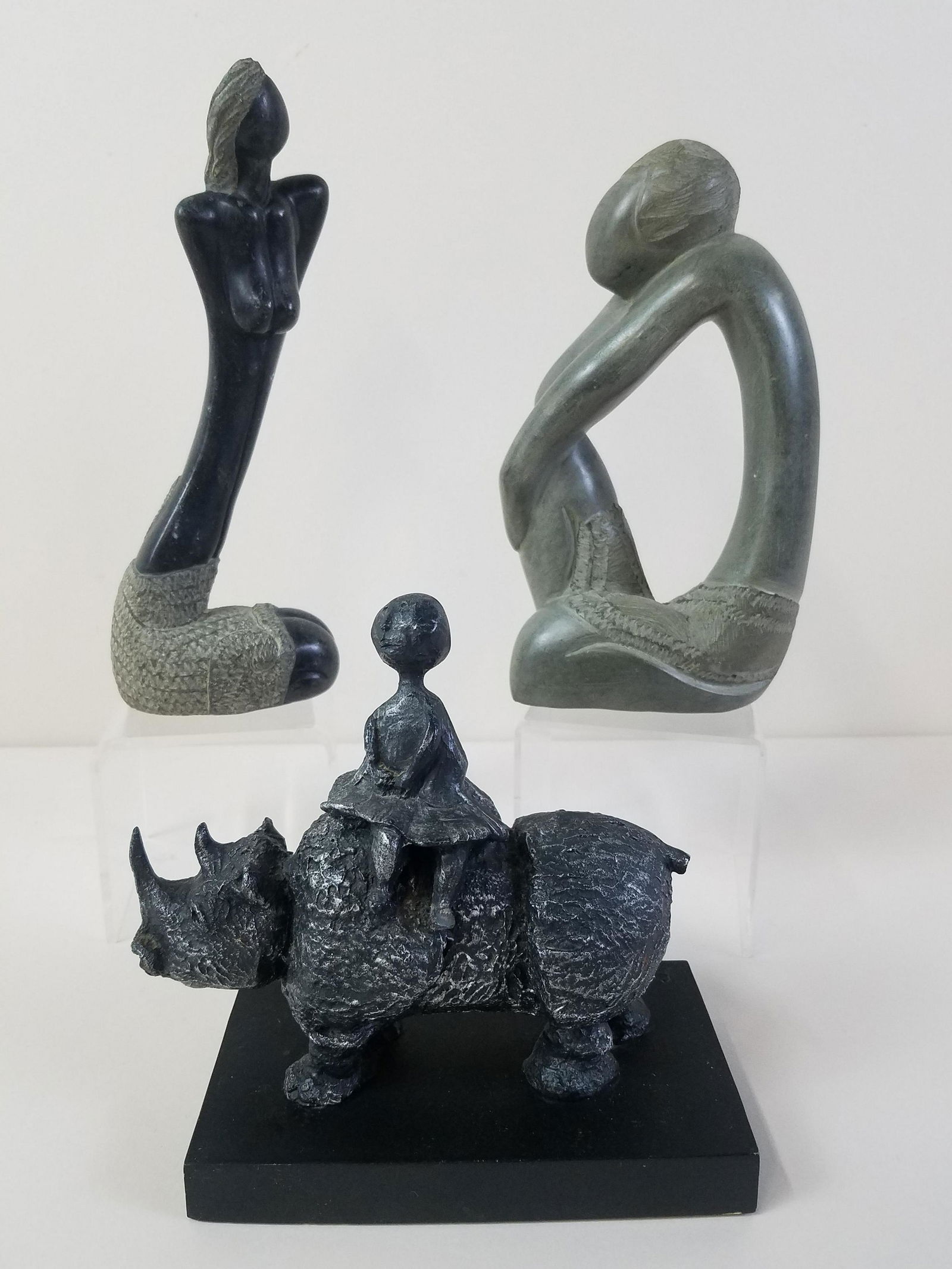 3 Hardstone Figures incl Soapstone (1 of 2)