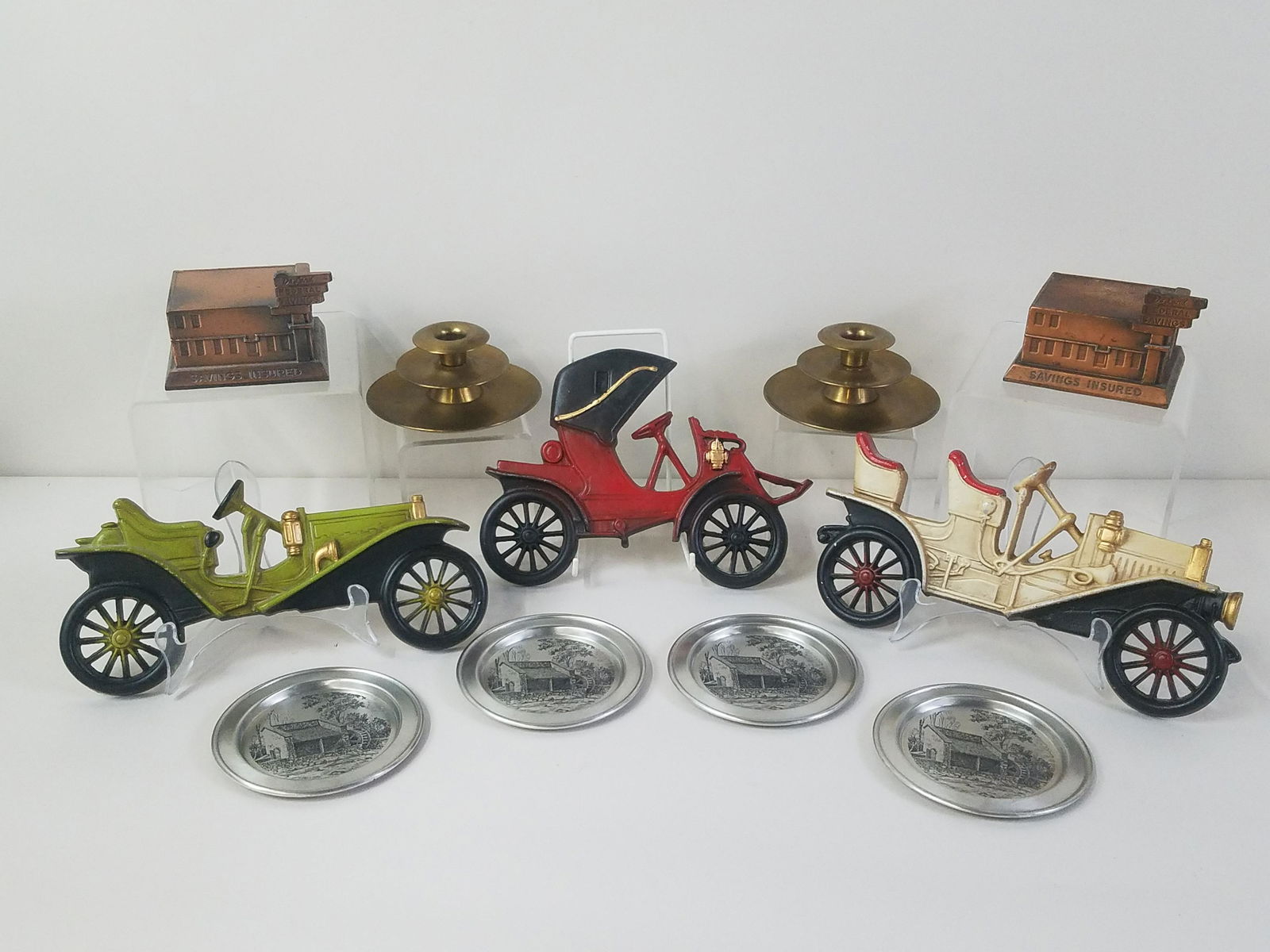 11 Pcs Decorative Metalware incl Car Wall Plaques (1 of 8)