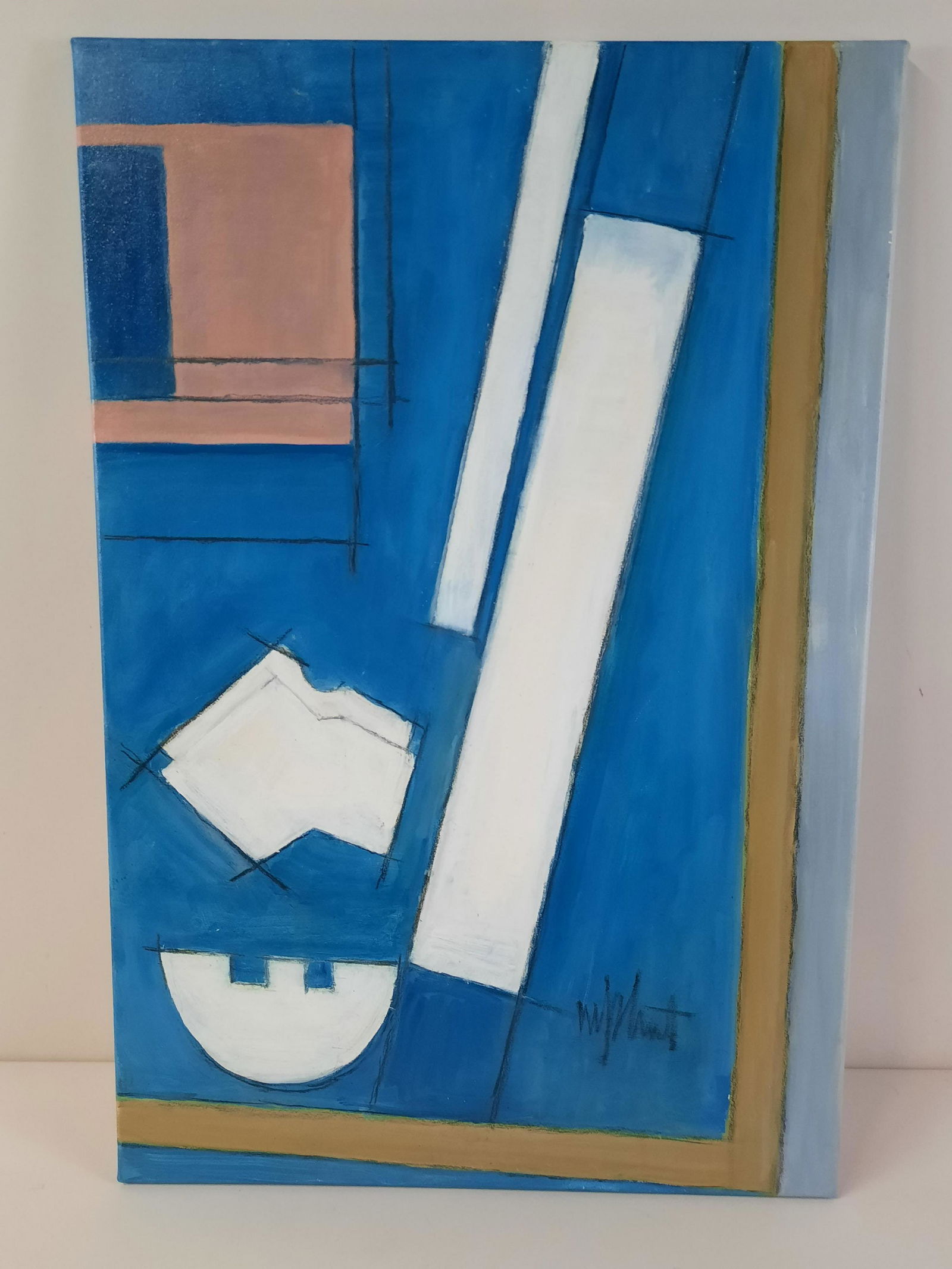 Martin Plaut "Blot From The Blue" Painting (1 of 4)