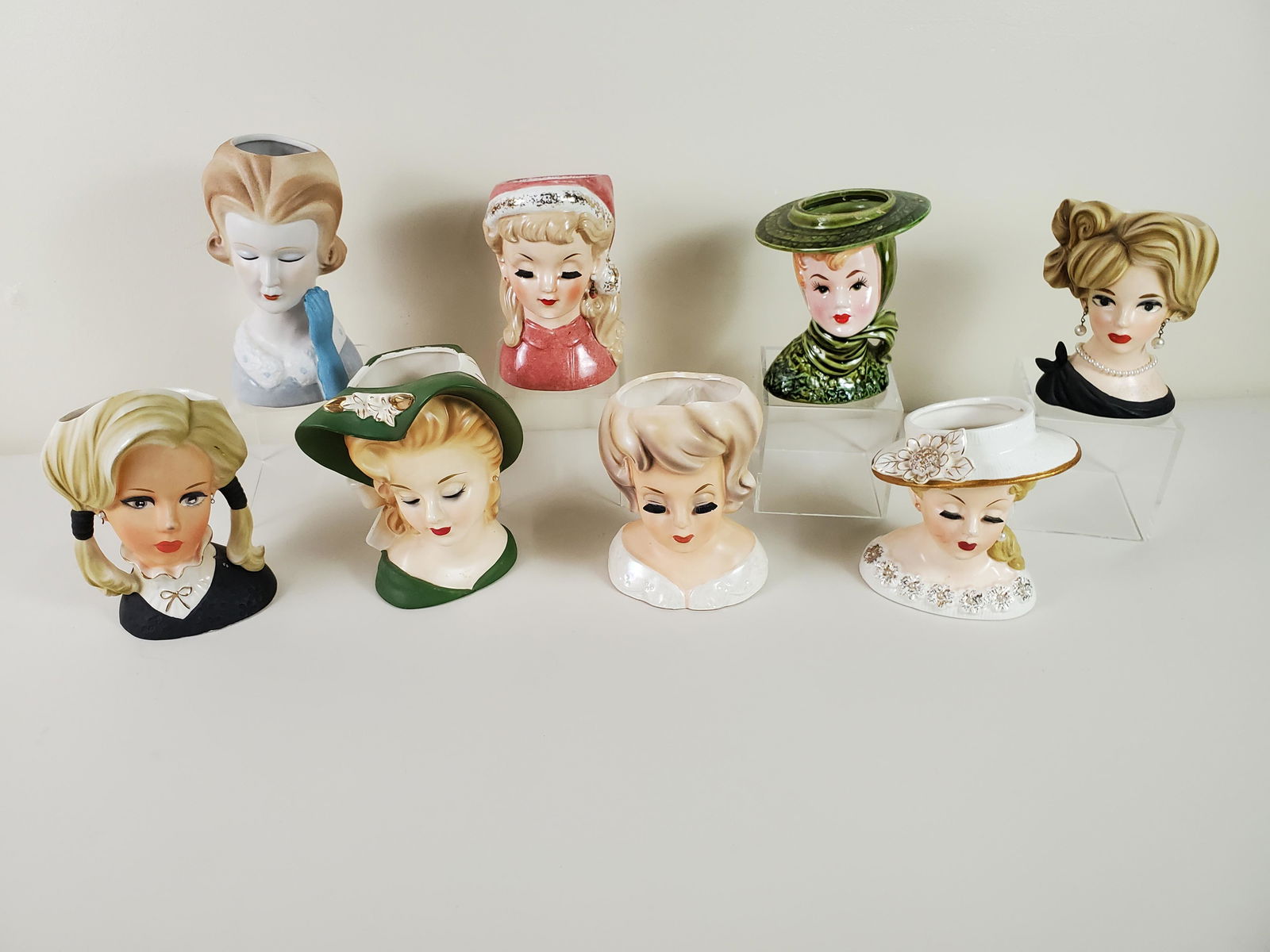 8 Vintage Head Vases (1 of 6)