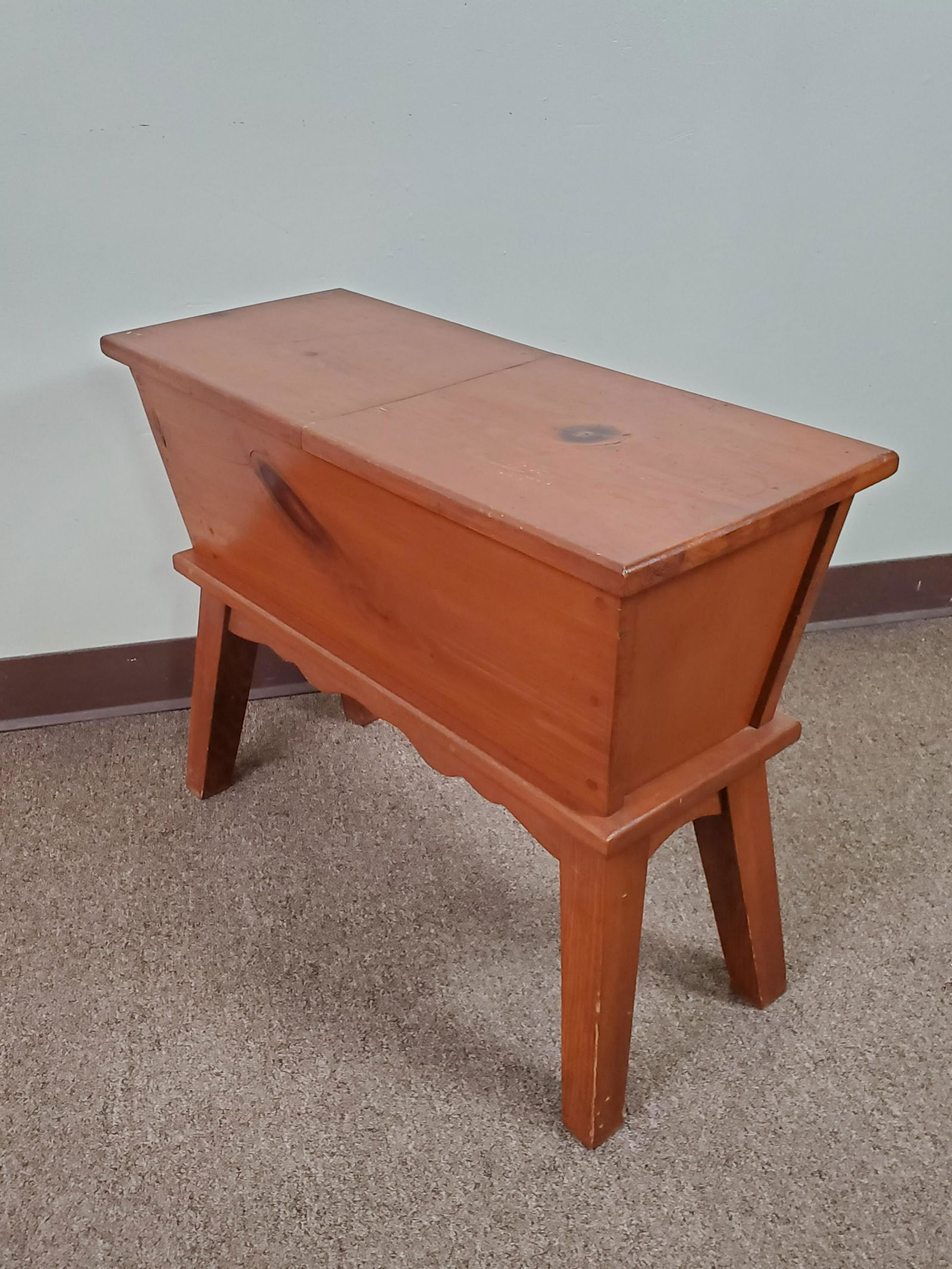 Dough Box Side Table Feb 20, 2021 Cordier Auctions & Appraisals in PA