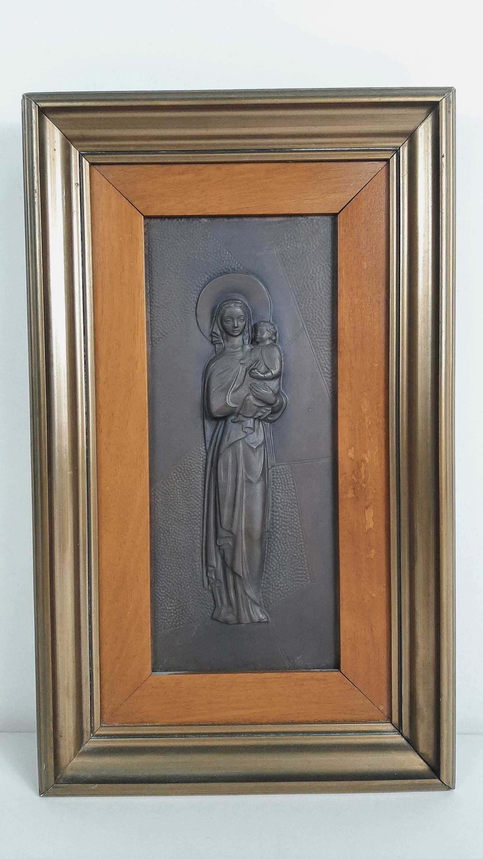 Copper Madonna Plaque (1 of 2)