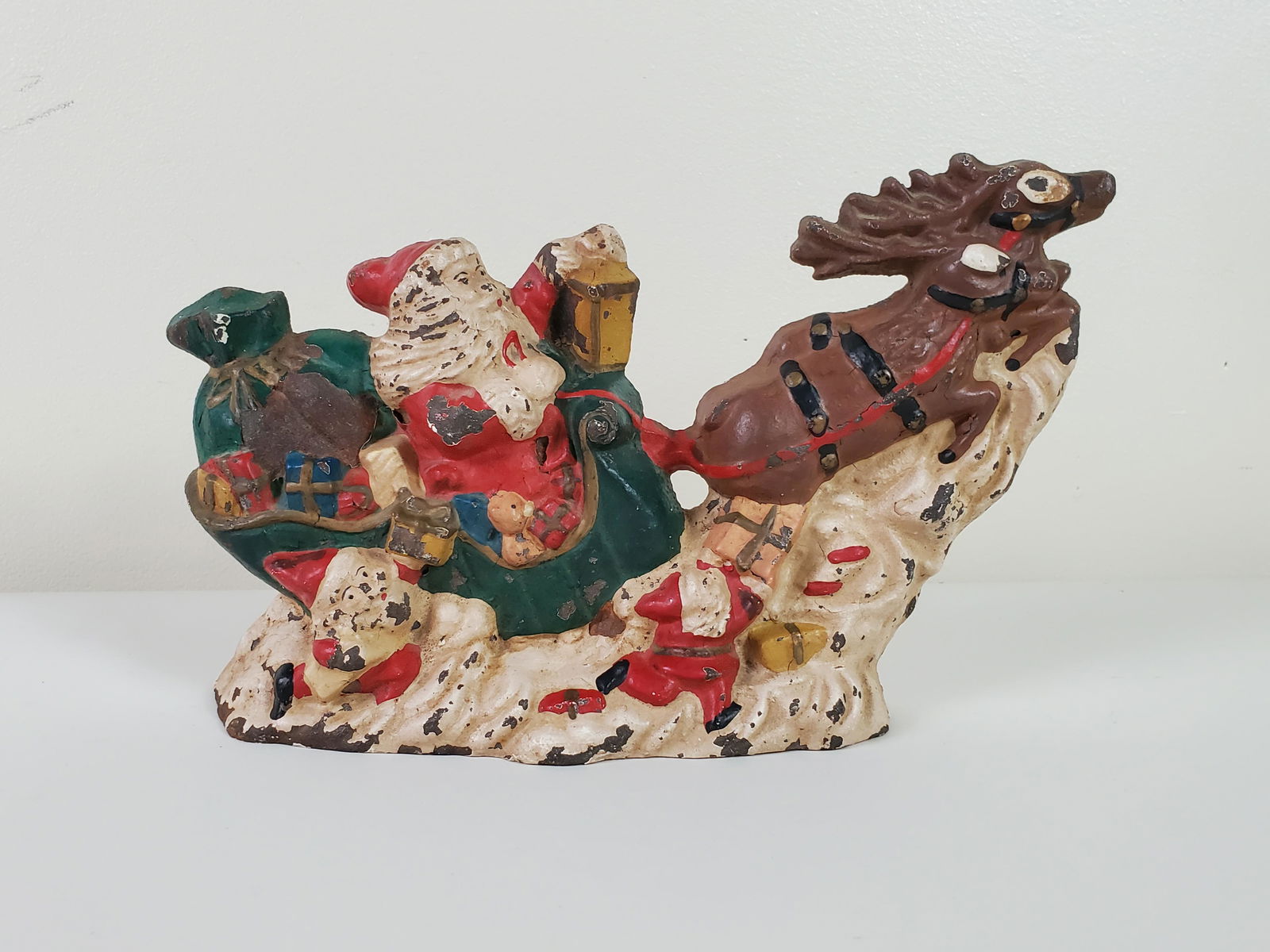 Santa & Sleigh Cast Iron Door Stop (1 of 3)