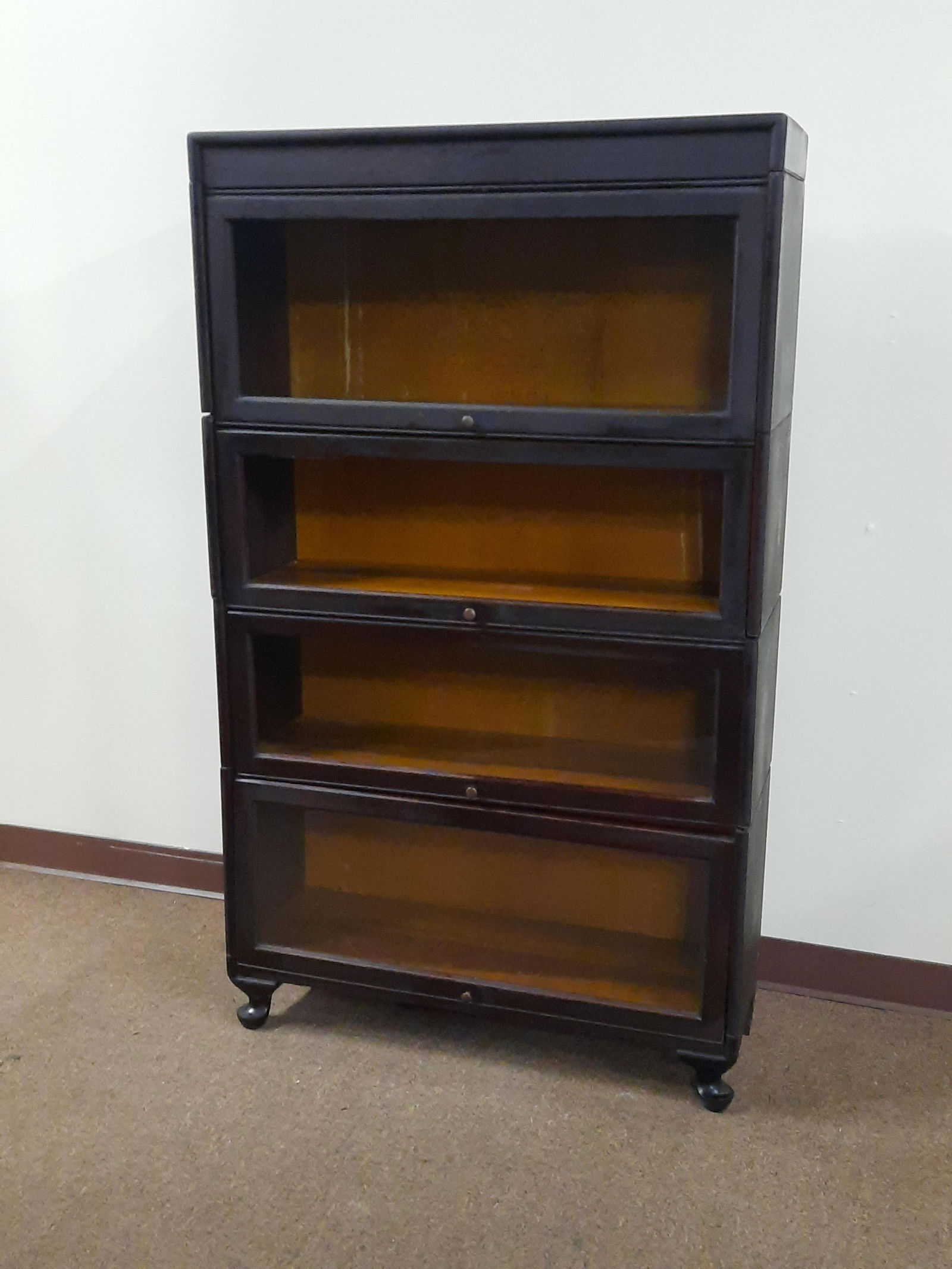 4 Section Gunn Furniture Co Barrister Bookcase (1 of 4)