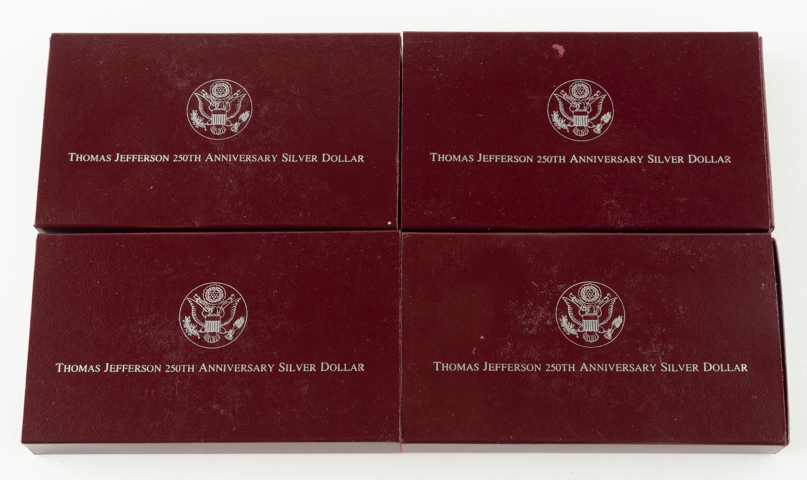 4 1993 Jefferson Commemorative Silver Dollars (1 of 2)