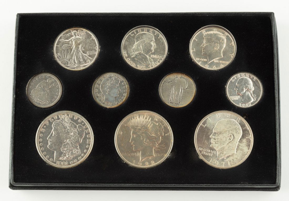 10 Pc Silver Coin Collection (1 of 1)