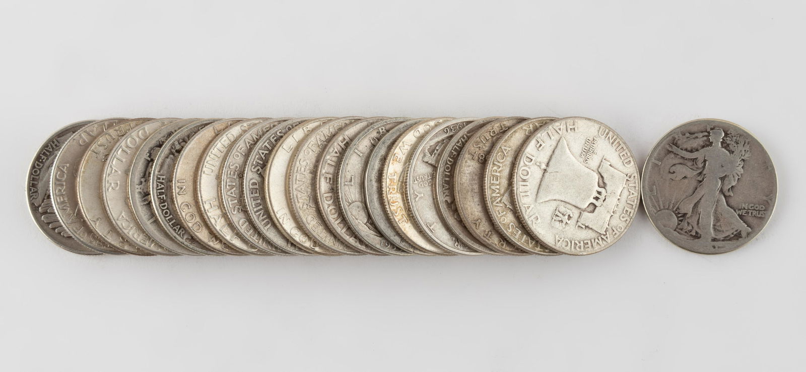 22 Silver Half Dollars (1 of 1)