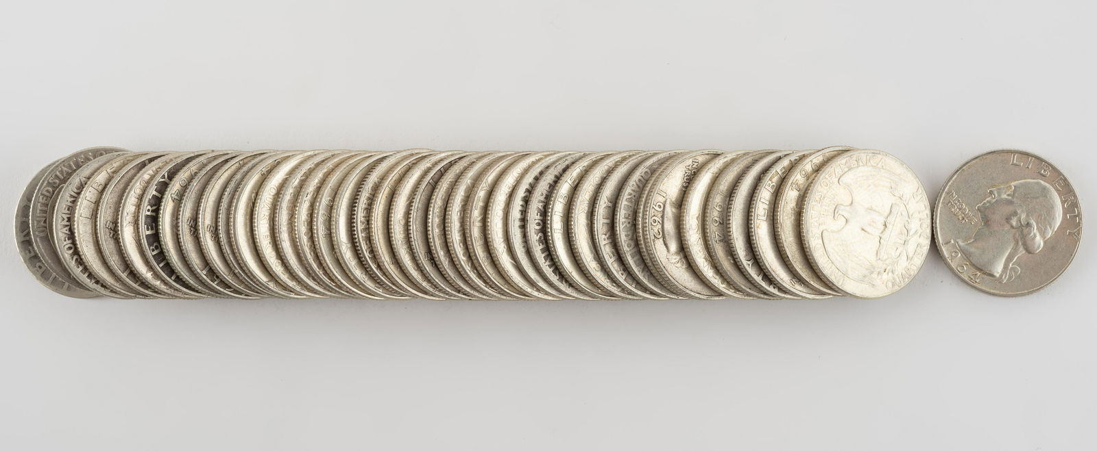 40 Silver Washington Quarters (1940's-1964) (1 of 1)