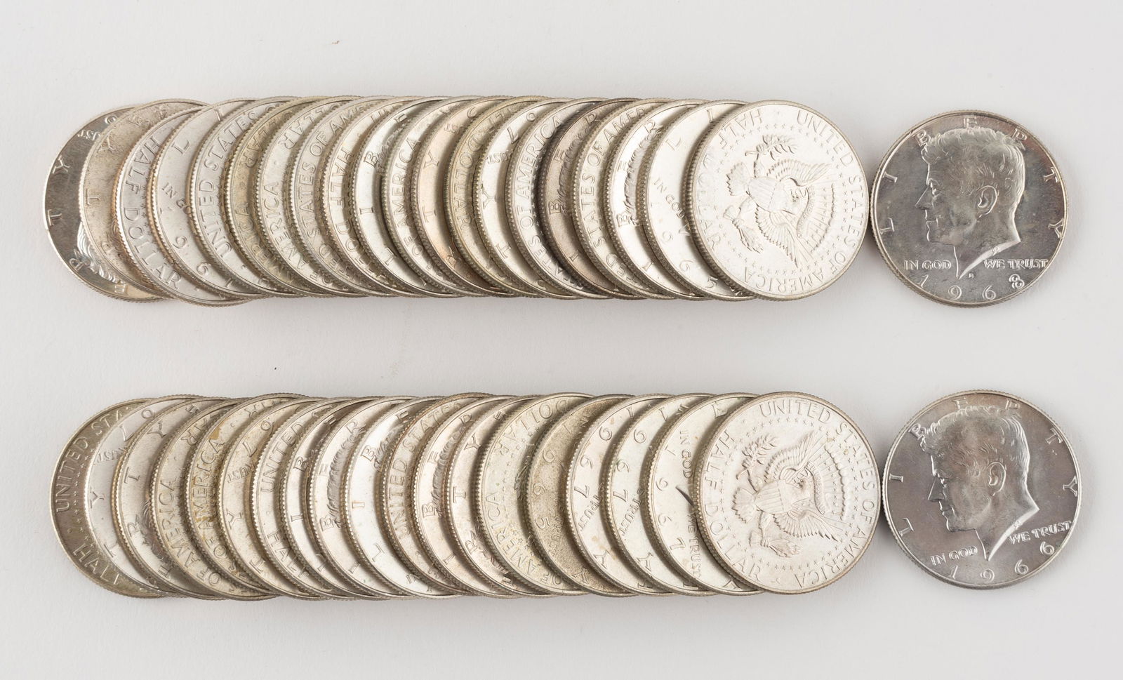 41 40% Silver Kennedy Half Dollars (1 of 1)