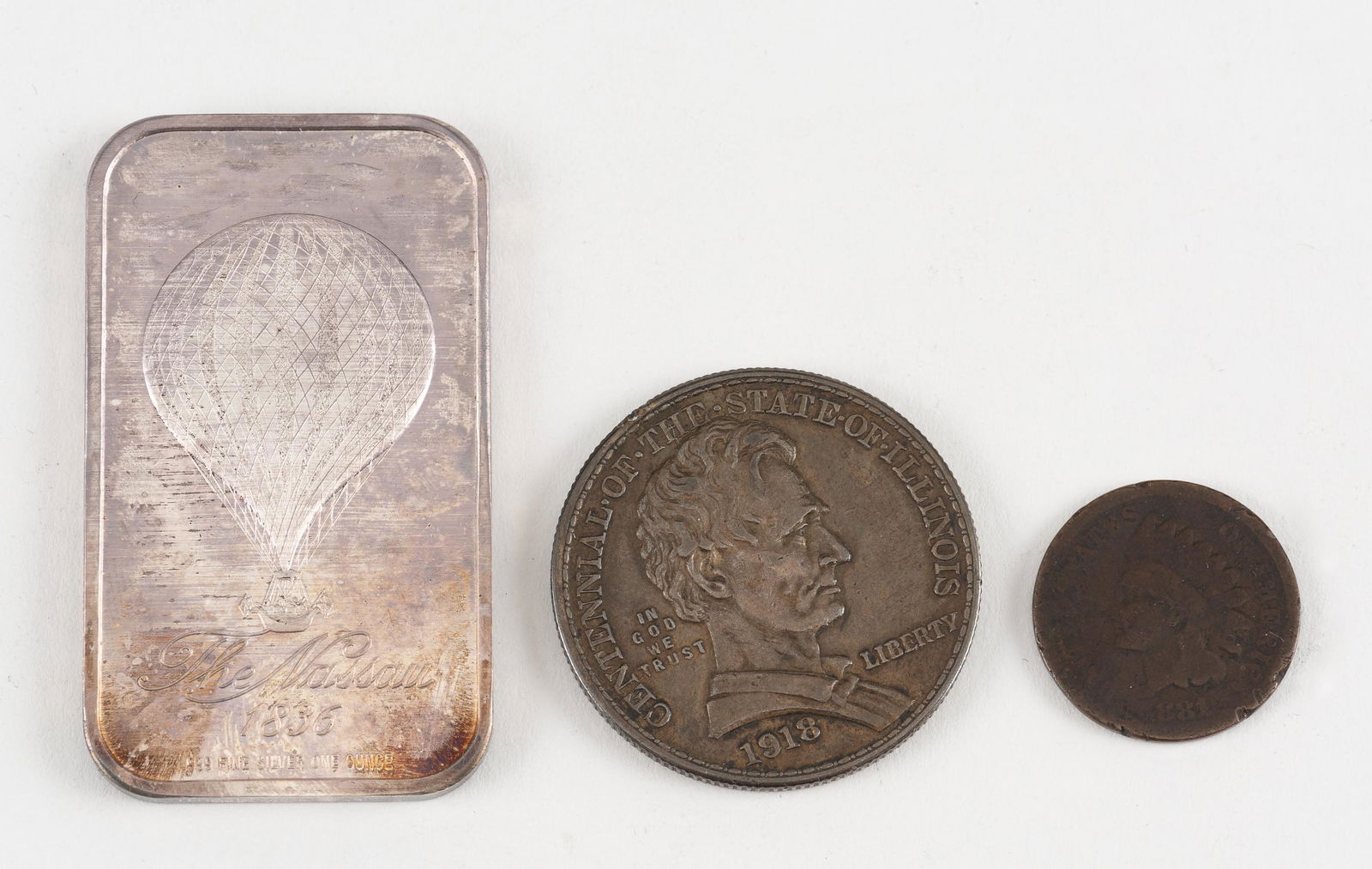 1918 Loncoln Commem Half and Ingot (1 of 6)