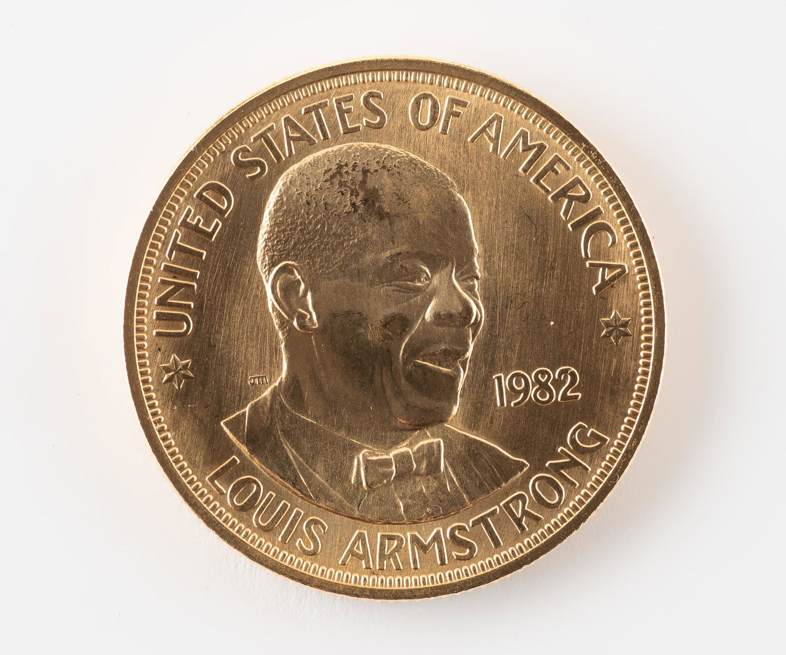 1982 Louis Armstrong 1oz Gold Coin (1 of 2)