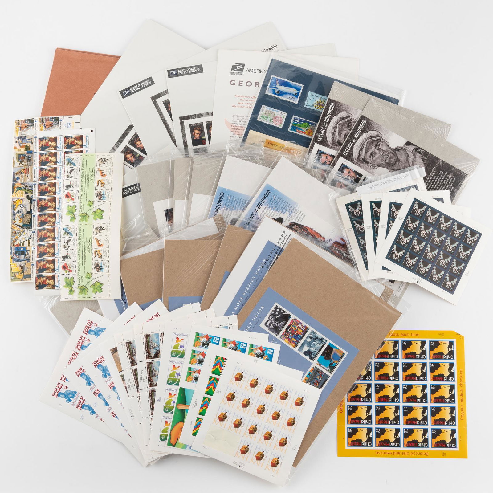 56 Mint Postage Sheets Incl. Album (1 of 15)
