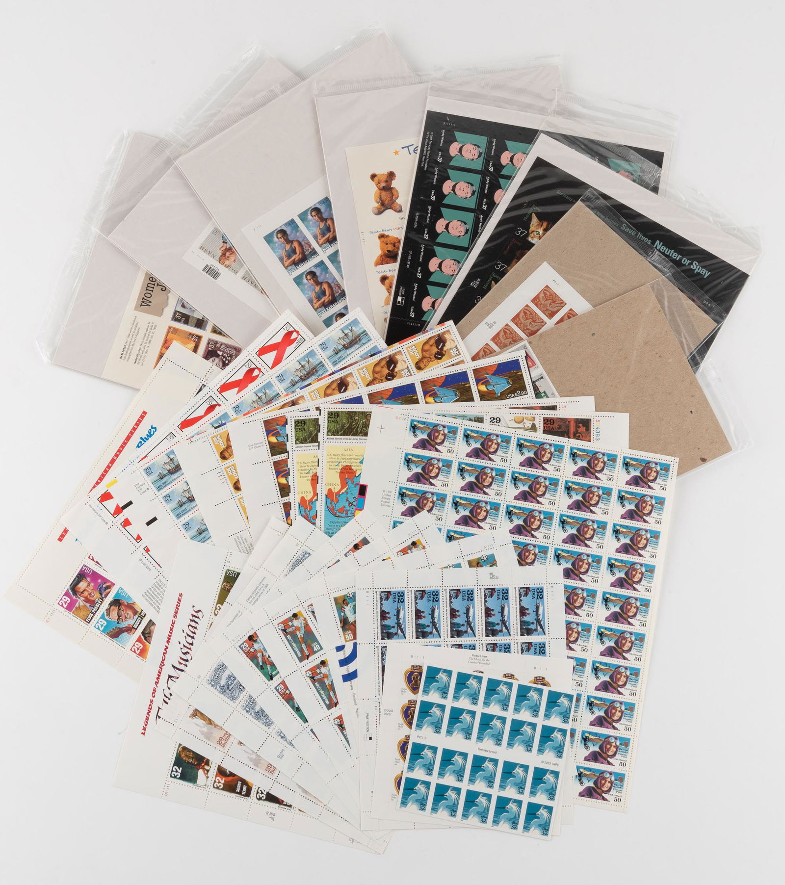 24 Mint Postage Sheets and Mint Block (1 of 6)