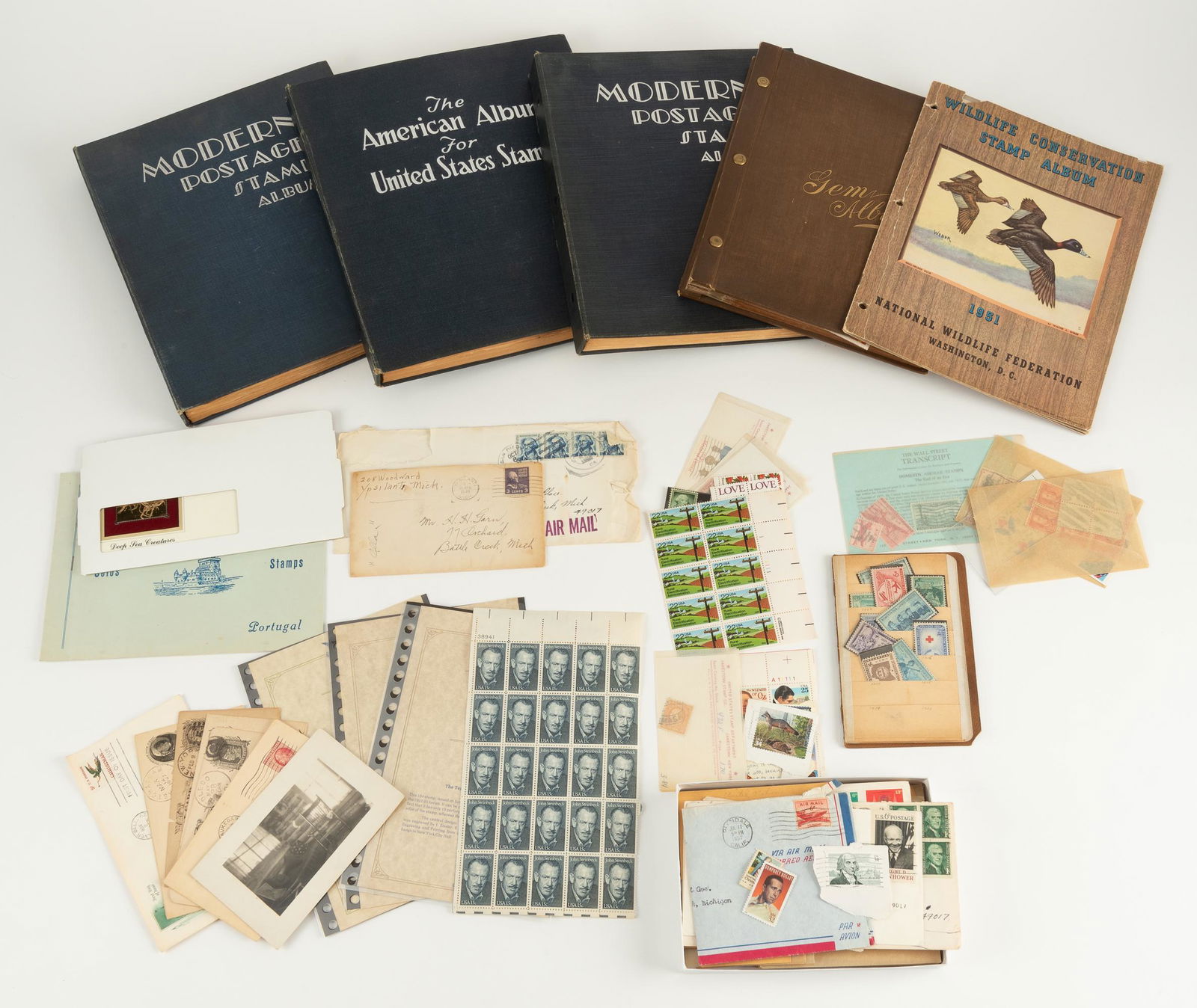 Group of US And Foreign Stamps incl Scott's Albums (1 of 14)