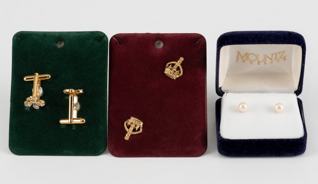 2 Pair Earrings & 1 Pair Cufflinks (1 of 9)