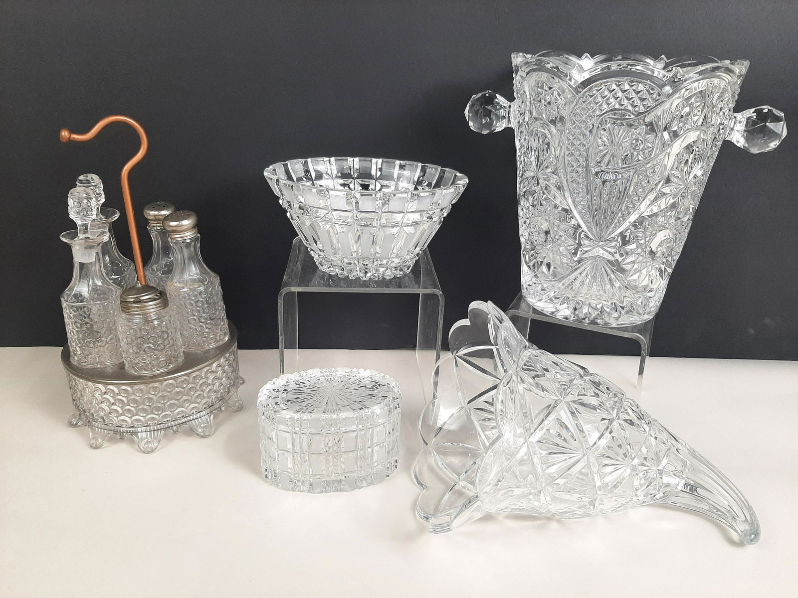 5 Pcs Glassware incl. Cruet Set (1 of 10)
