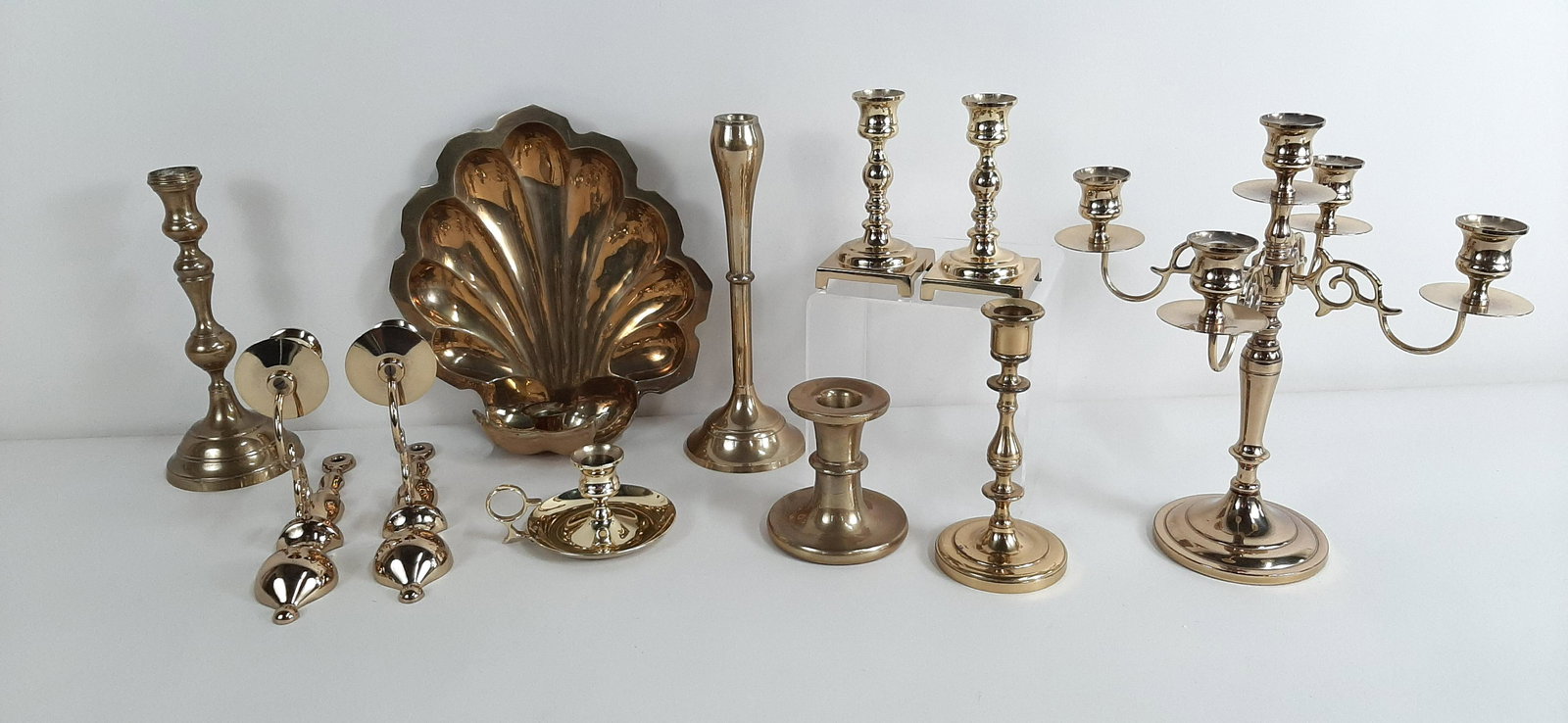 11 Pcs Brassware incl. Sconces (1 of 9)