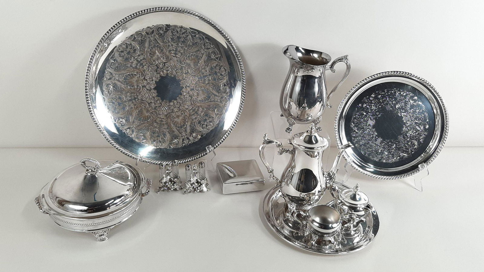 10 Pcs Silverplate incl. Coffee Set (1 of 15)
