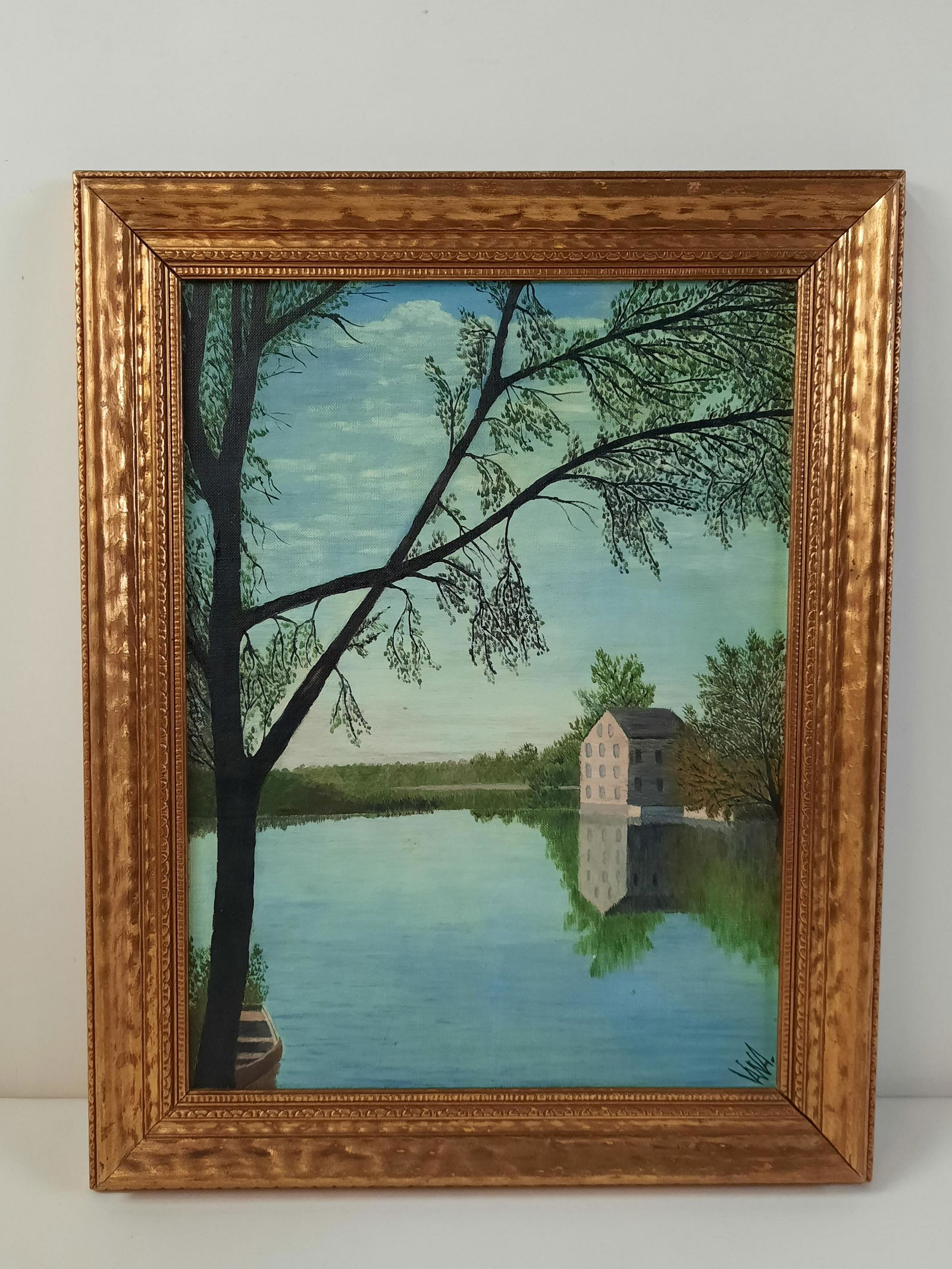Vava "Boiling Springs, PA Lake" Painting (1 of 3)
