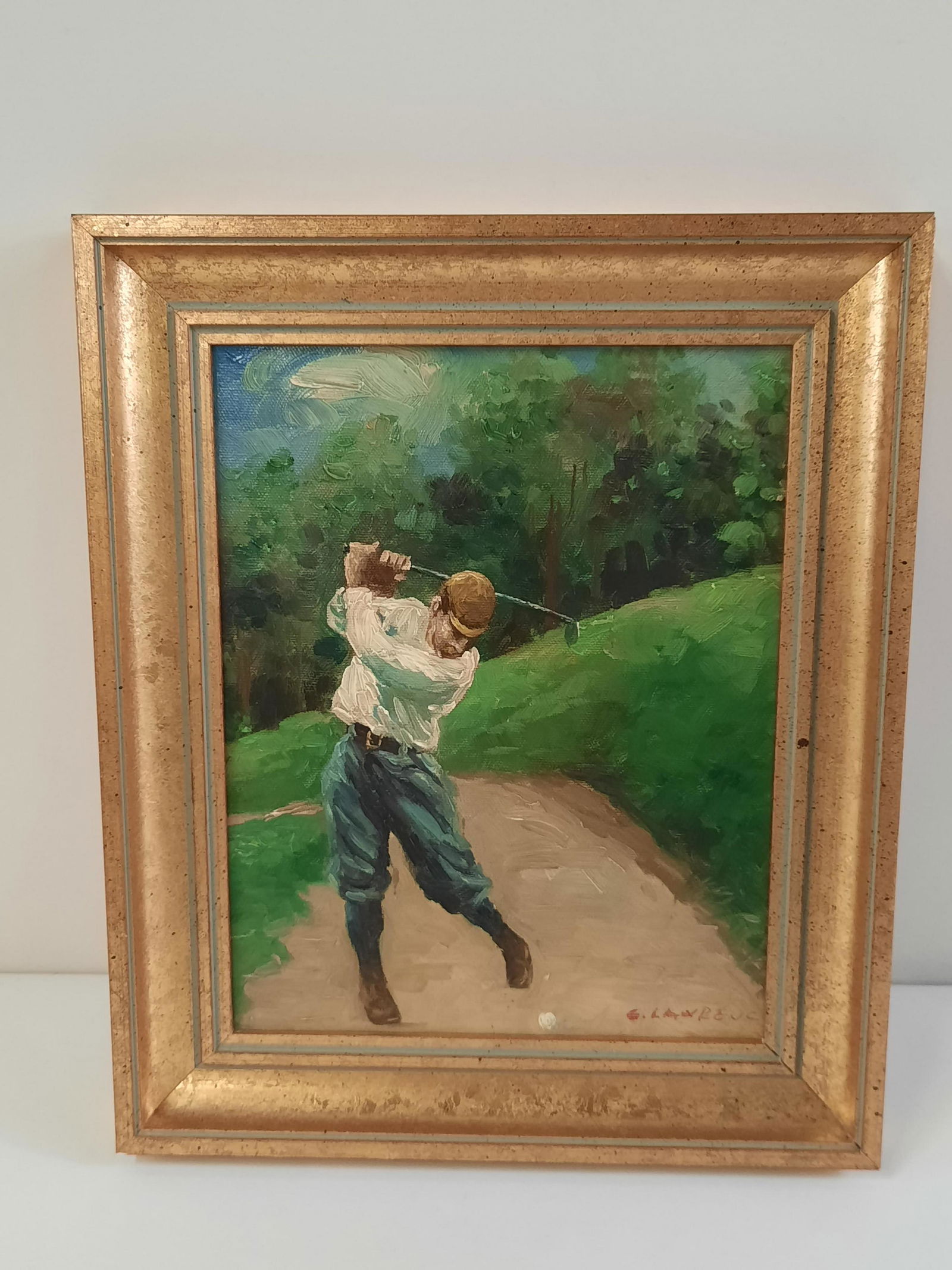 G. Lawrence Golfer Painting (1 of 3)