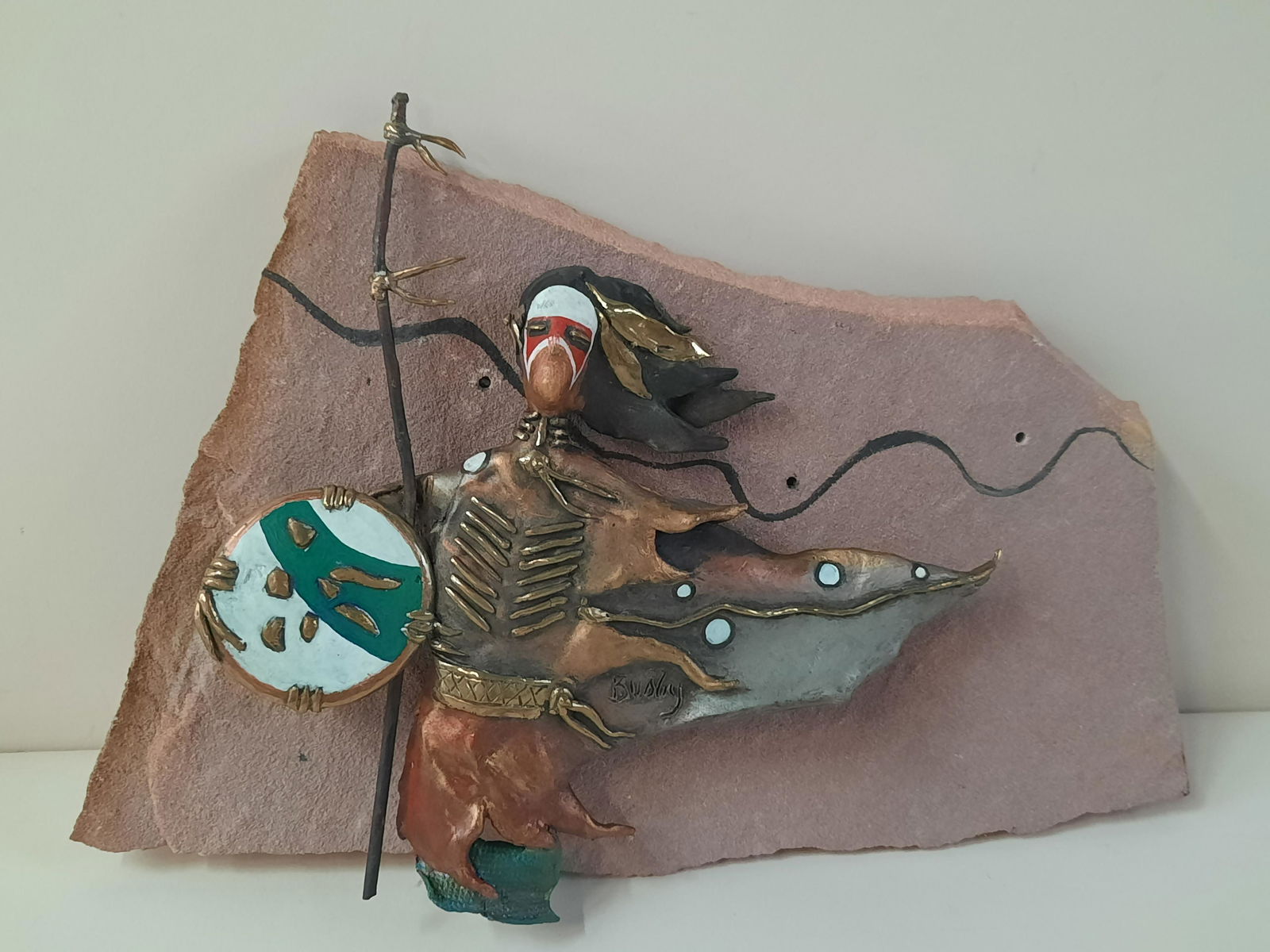 James Busby Warrior of The Wind Stone Sculpture (1 of 4)