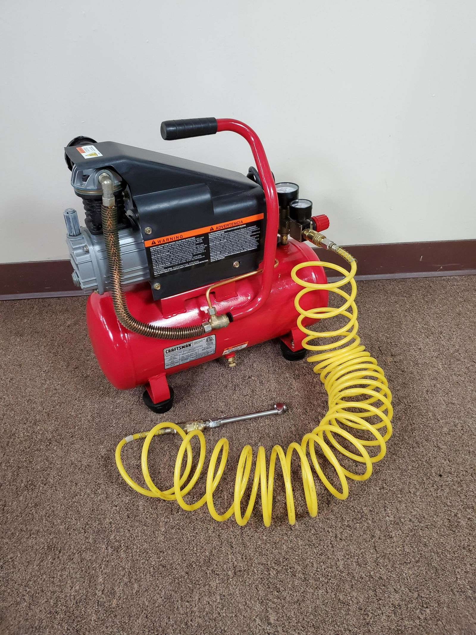 Craftsman 125 psi 1 hp 3 gal deals