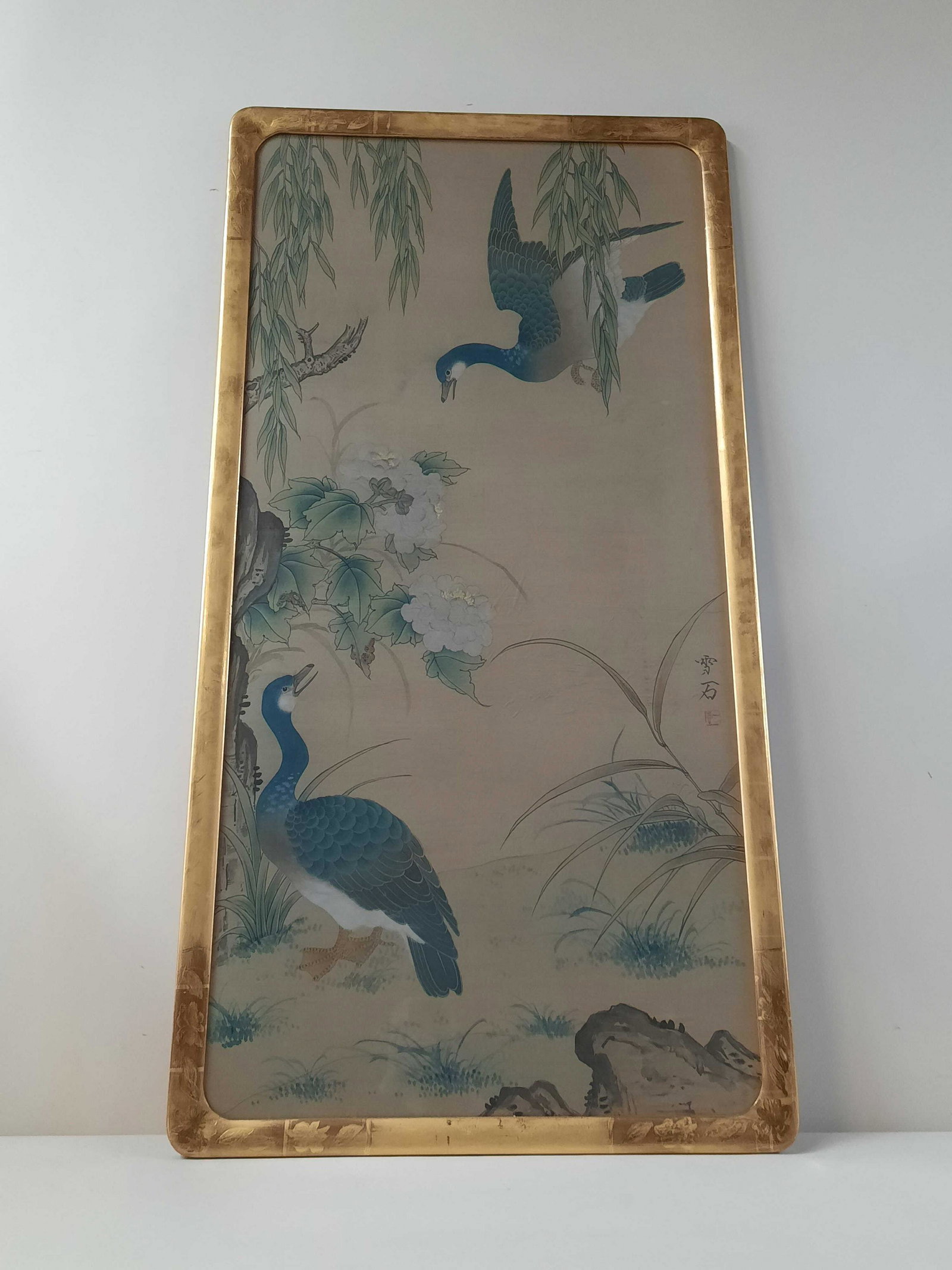 Wing Ducks by Willow Pond Tempera (1 of 3)